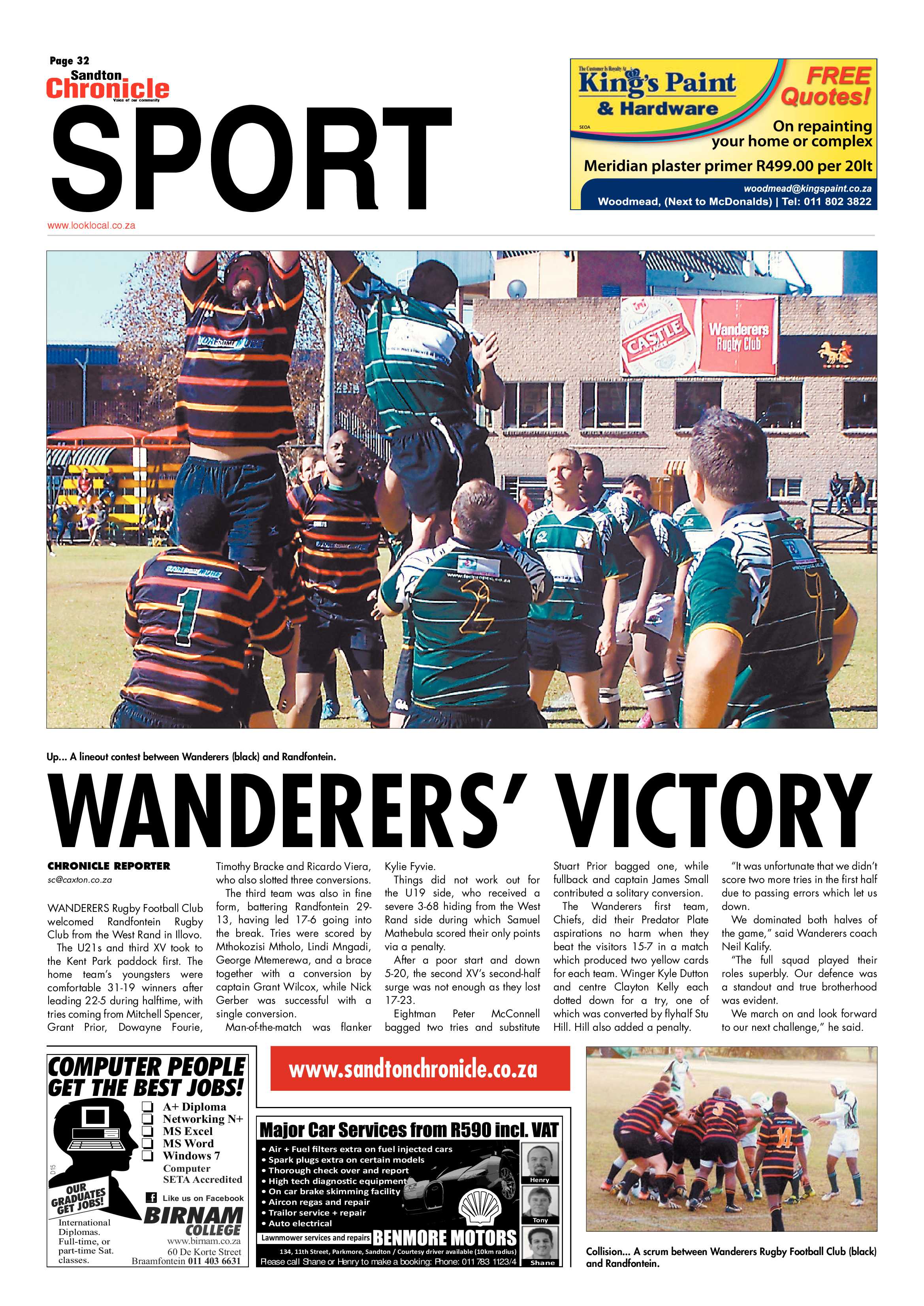 Sandton Chronicle 02 August 2013 page 32