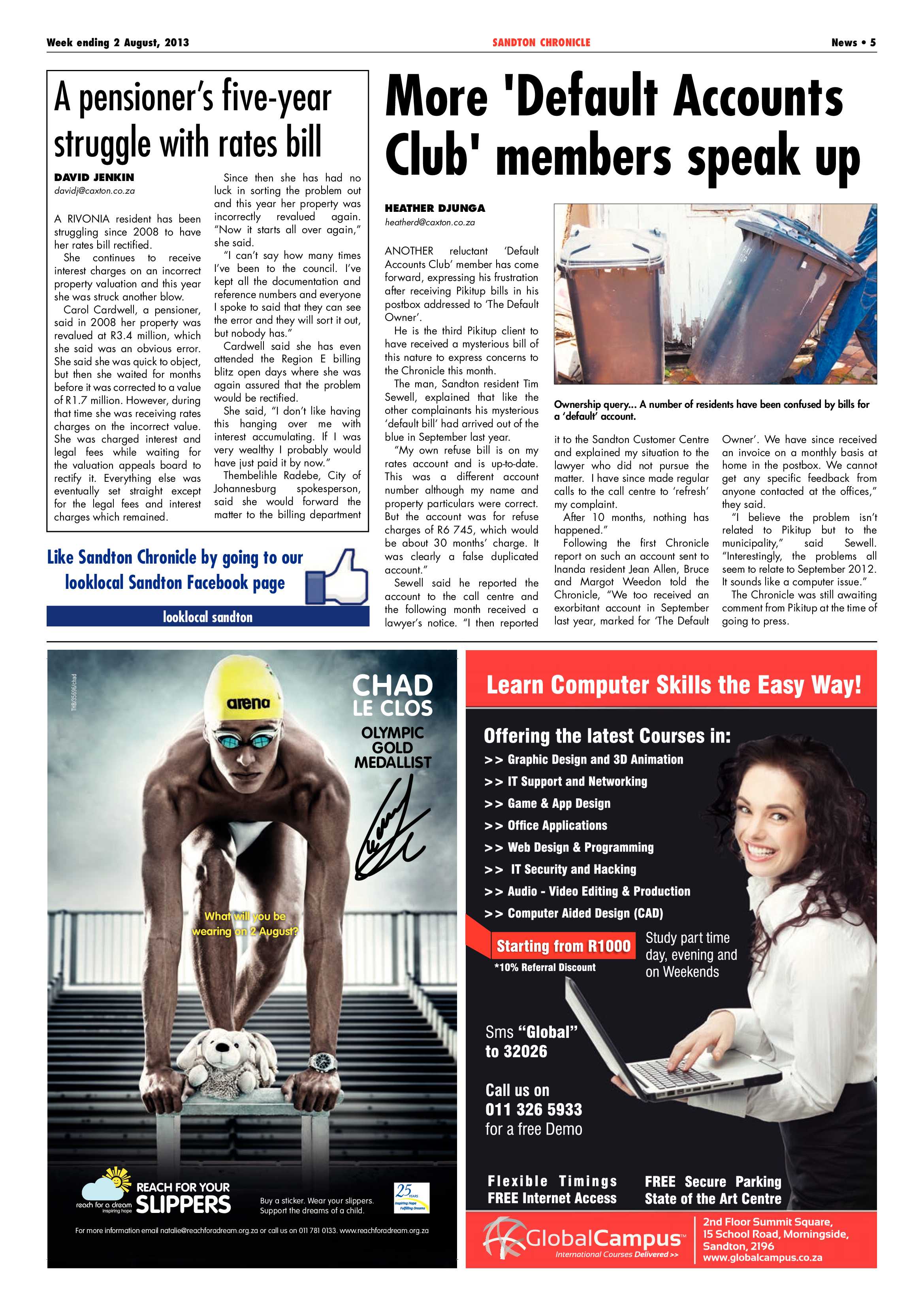 Sandton Chronicle 02 August 2013 page 5