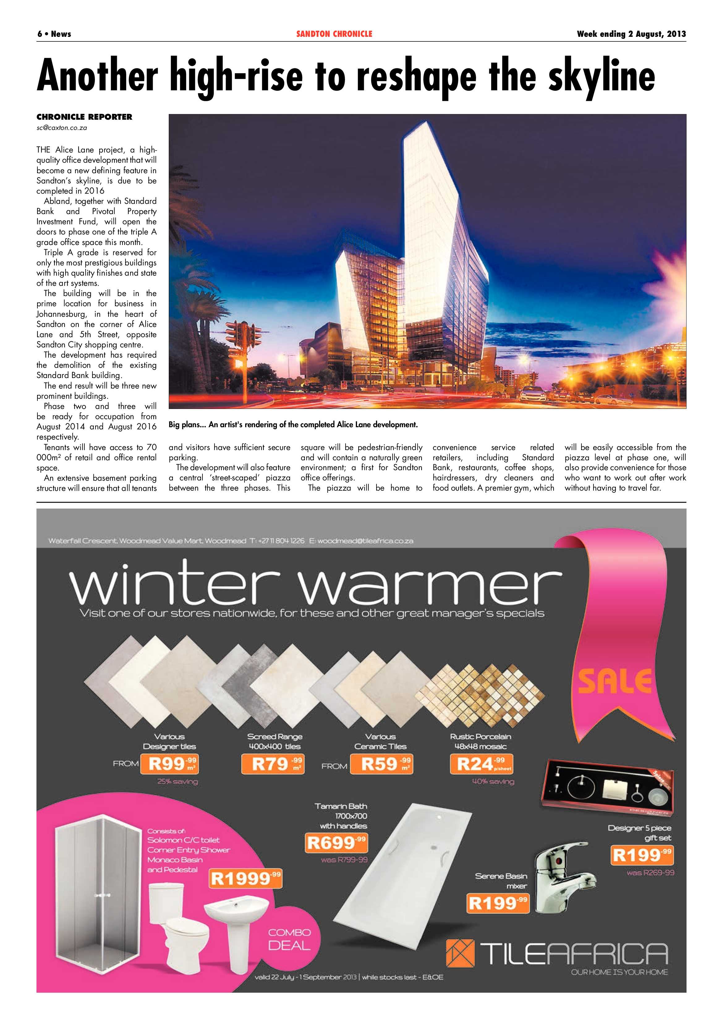 Sandton Chronicle 02 August 2013 page 6