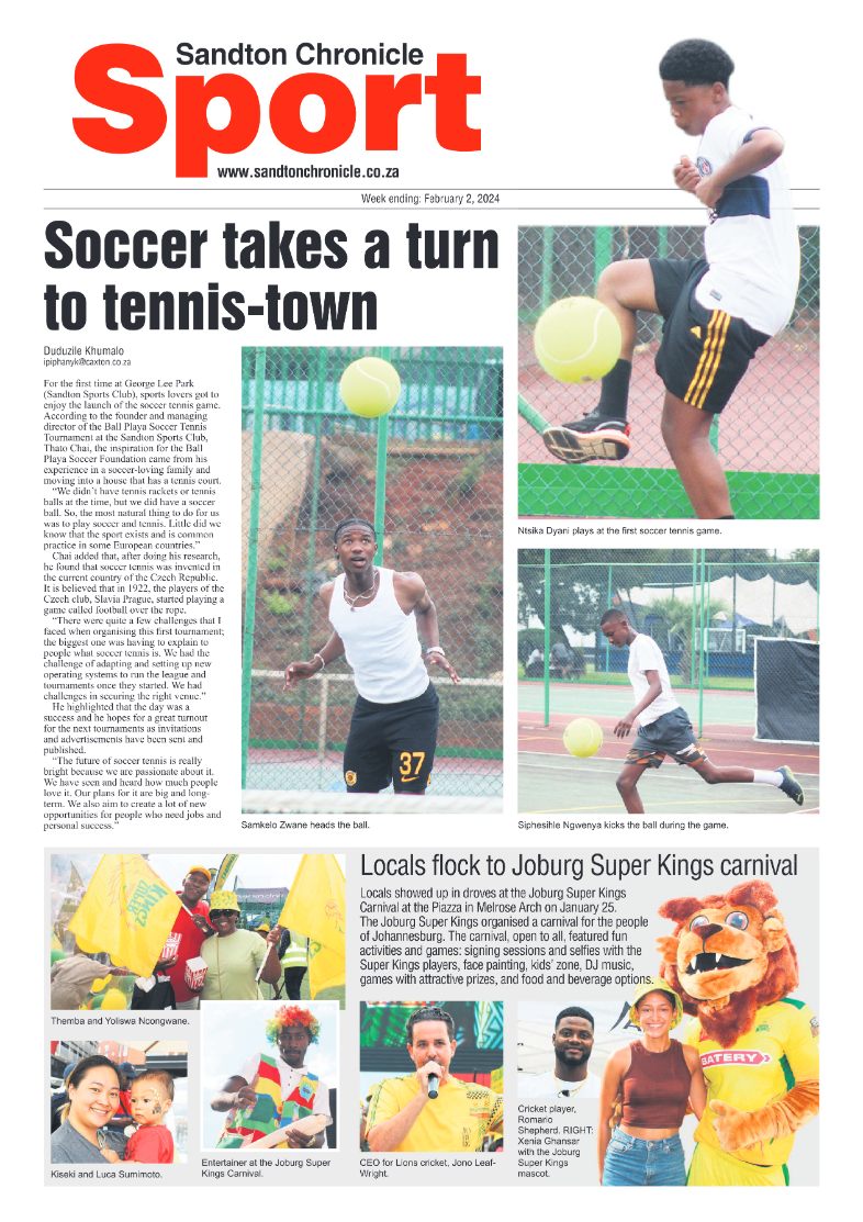 Sandton Chronicle 02 February 2024 page 12