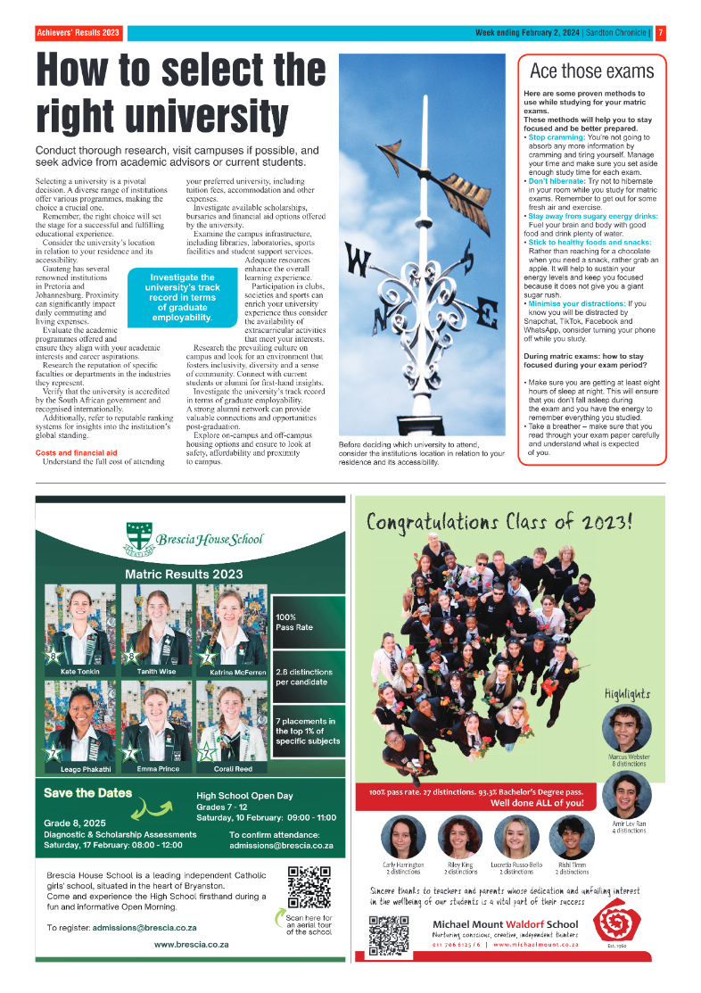 Sandton Chronicle 02 February 2024 page 7