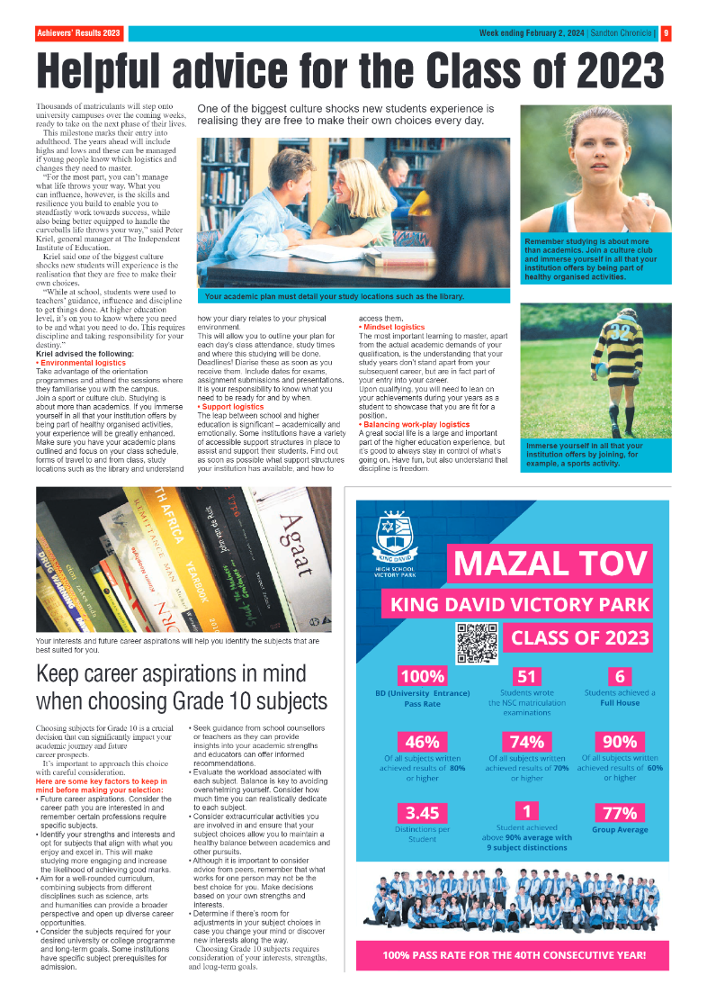 Sandton Chronicle 02 February 2024 page 9