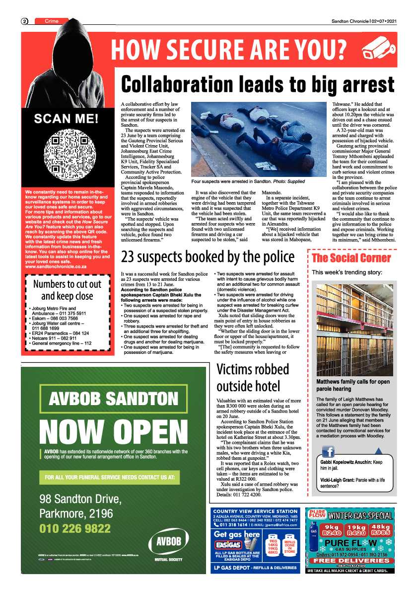 Sandton Chronicle 02 July 2021 page 2
