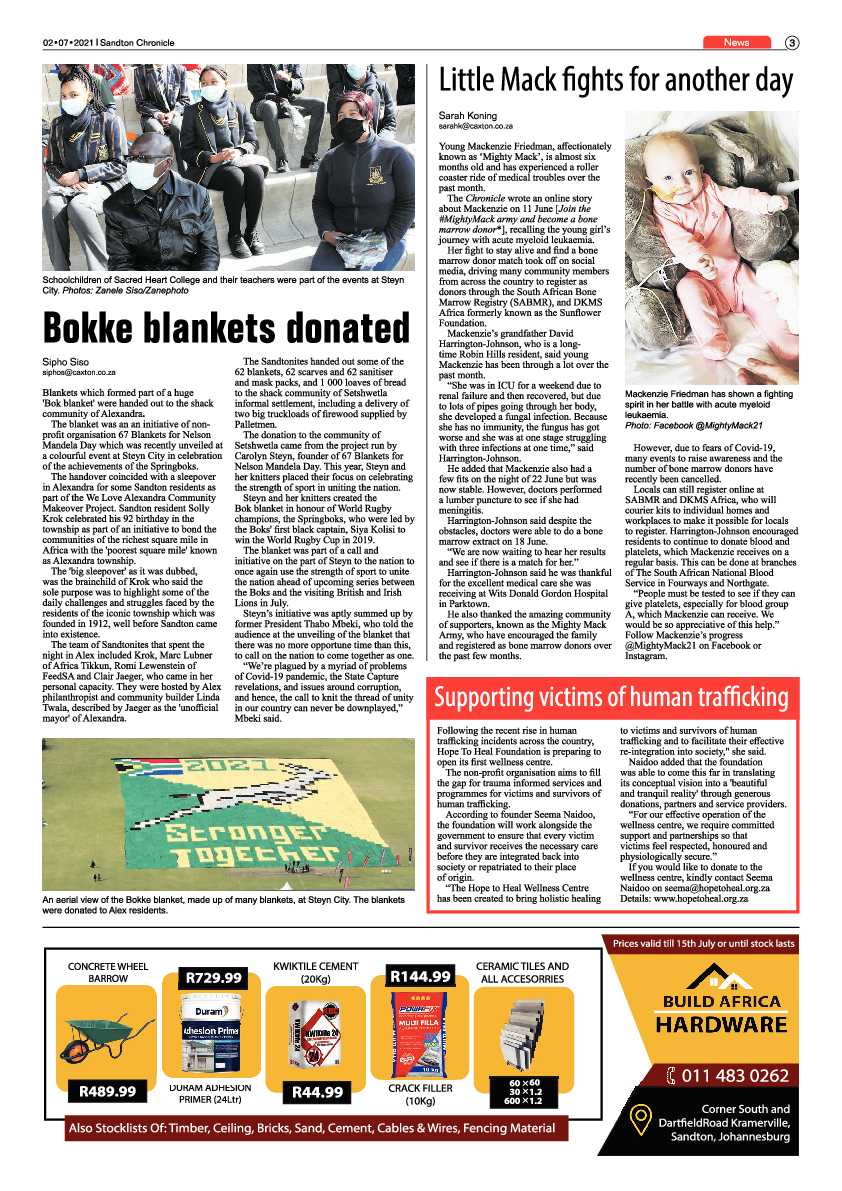 Sandton Chronicle 02 July 2021 page 3