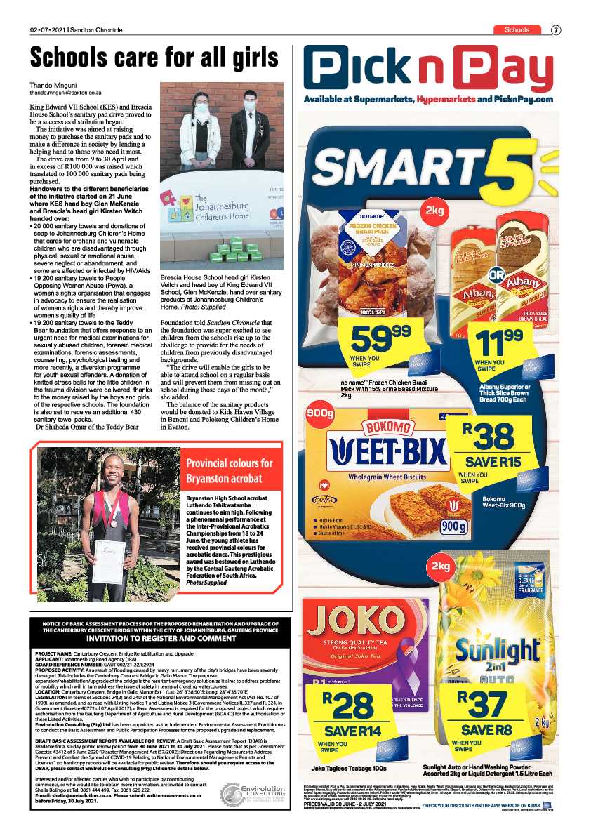 Sandton Chronicle 02 July 2021 page 7
