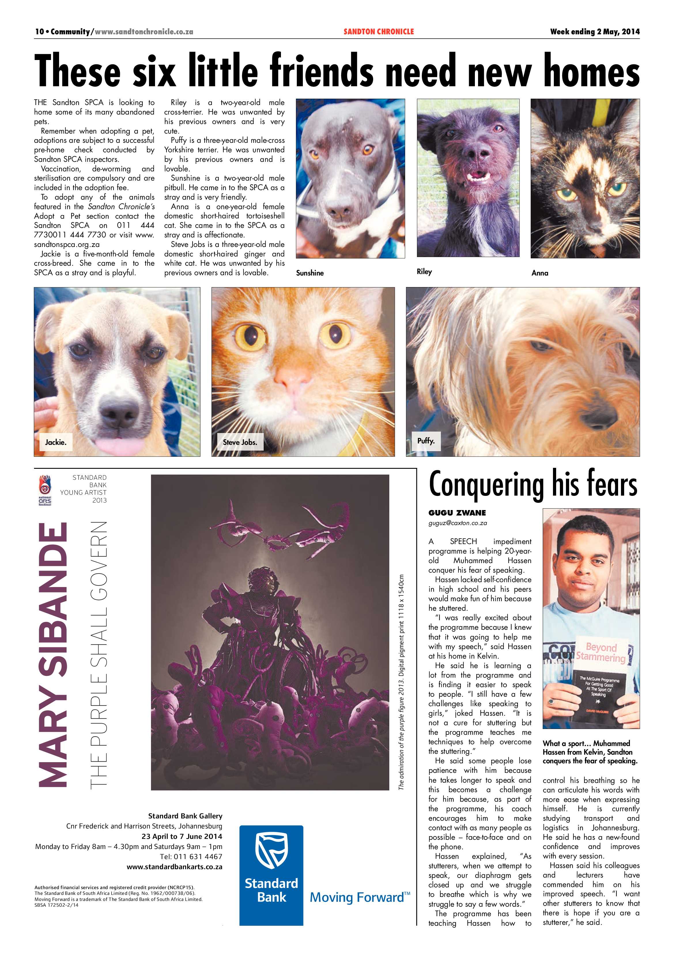 Sandton Chronicle 02 May 2014 page 10