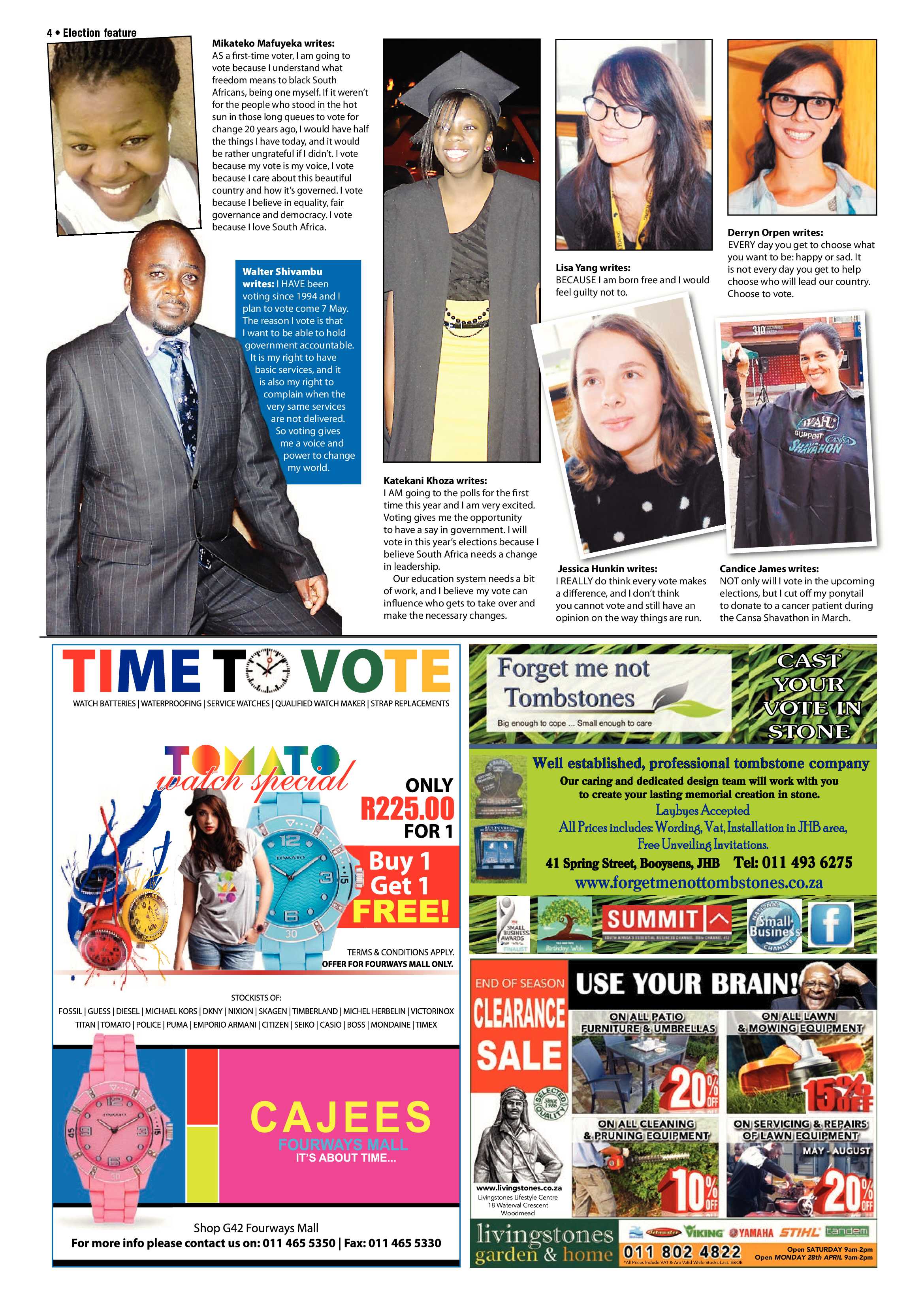 Sandton Chronicle 02 May 2014 page 16