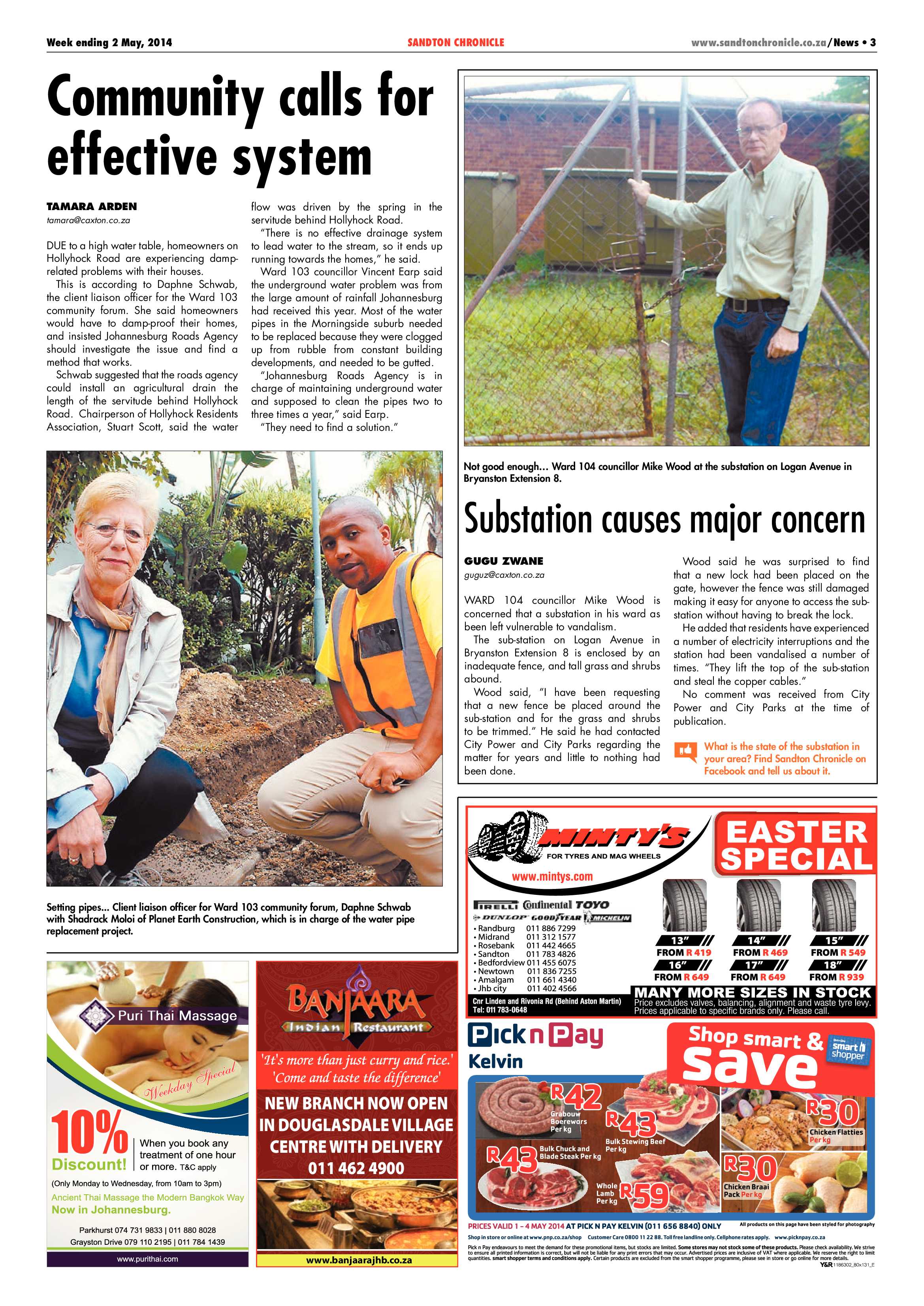 Sandton Chronicle 02 May 2014 page 3