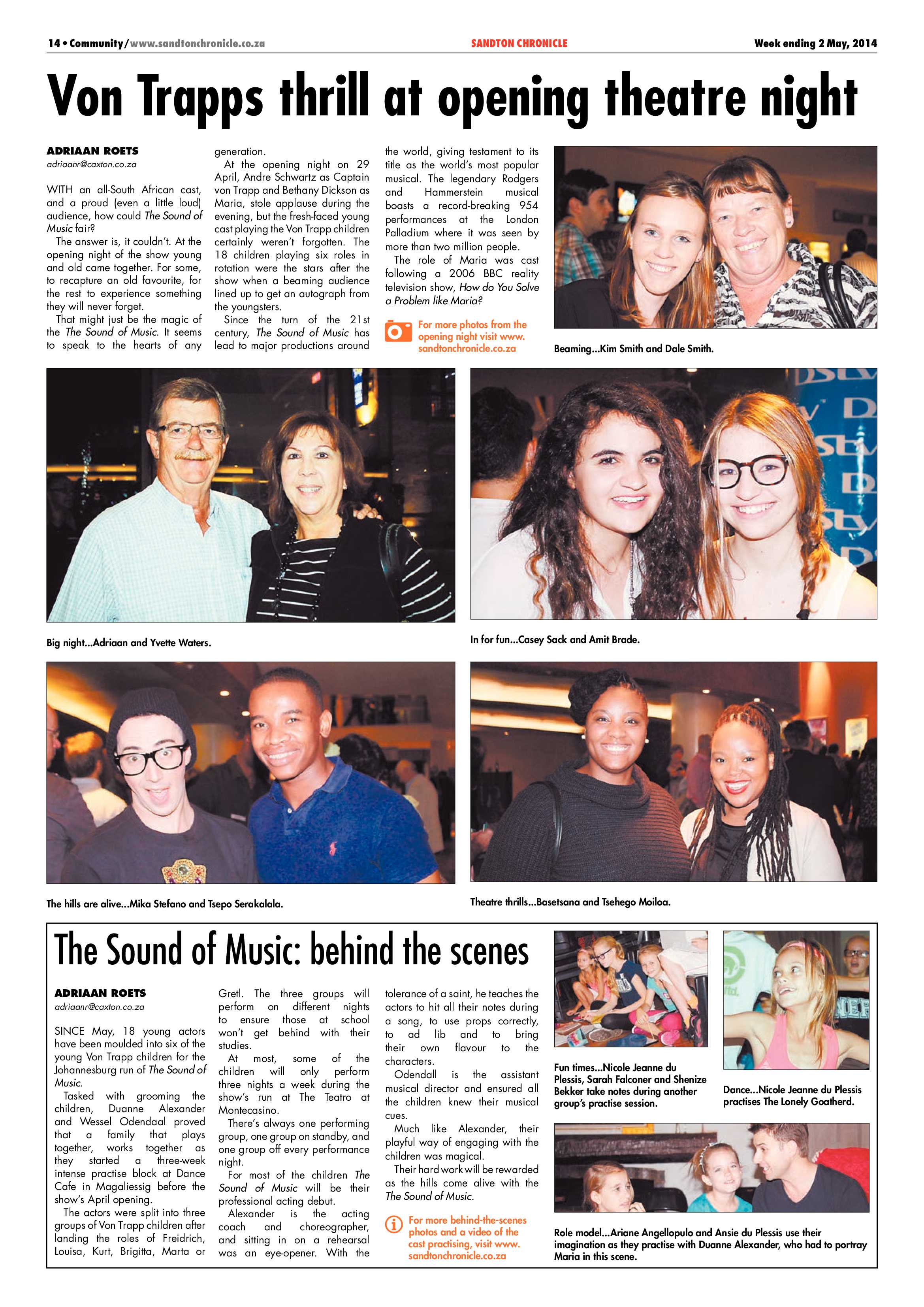 Sandton Chronicle 02 May 2014 page 30