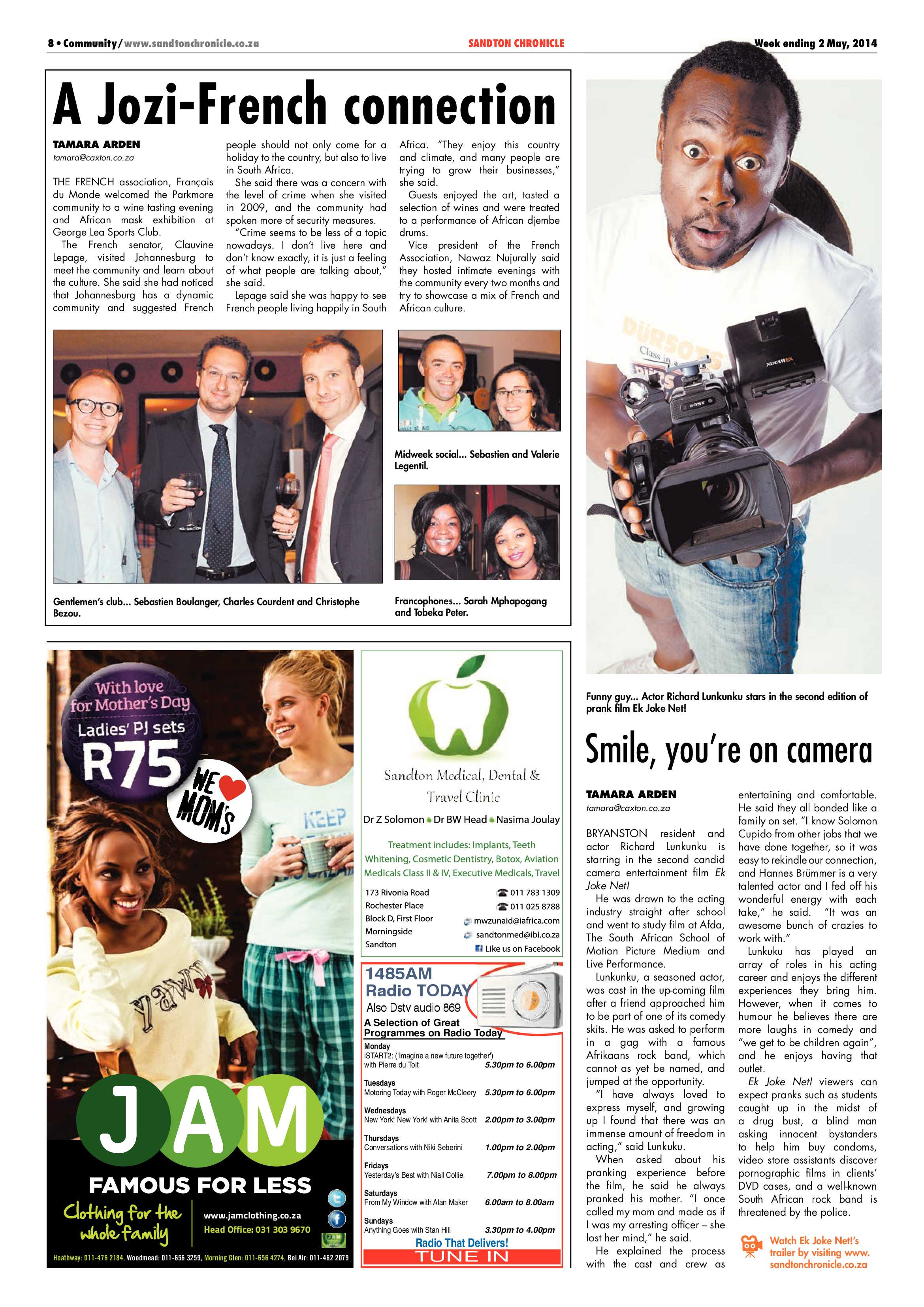 Sandton Chronicle 02 May 2014 page 8
