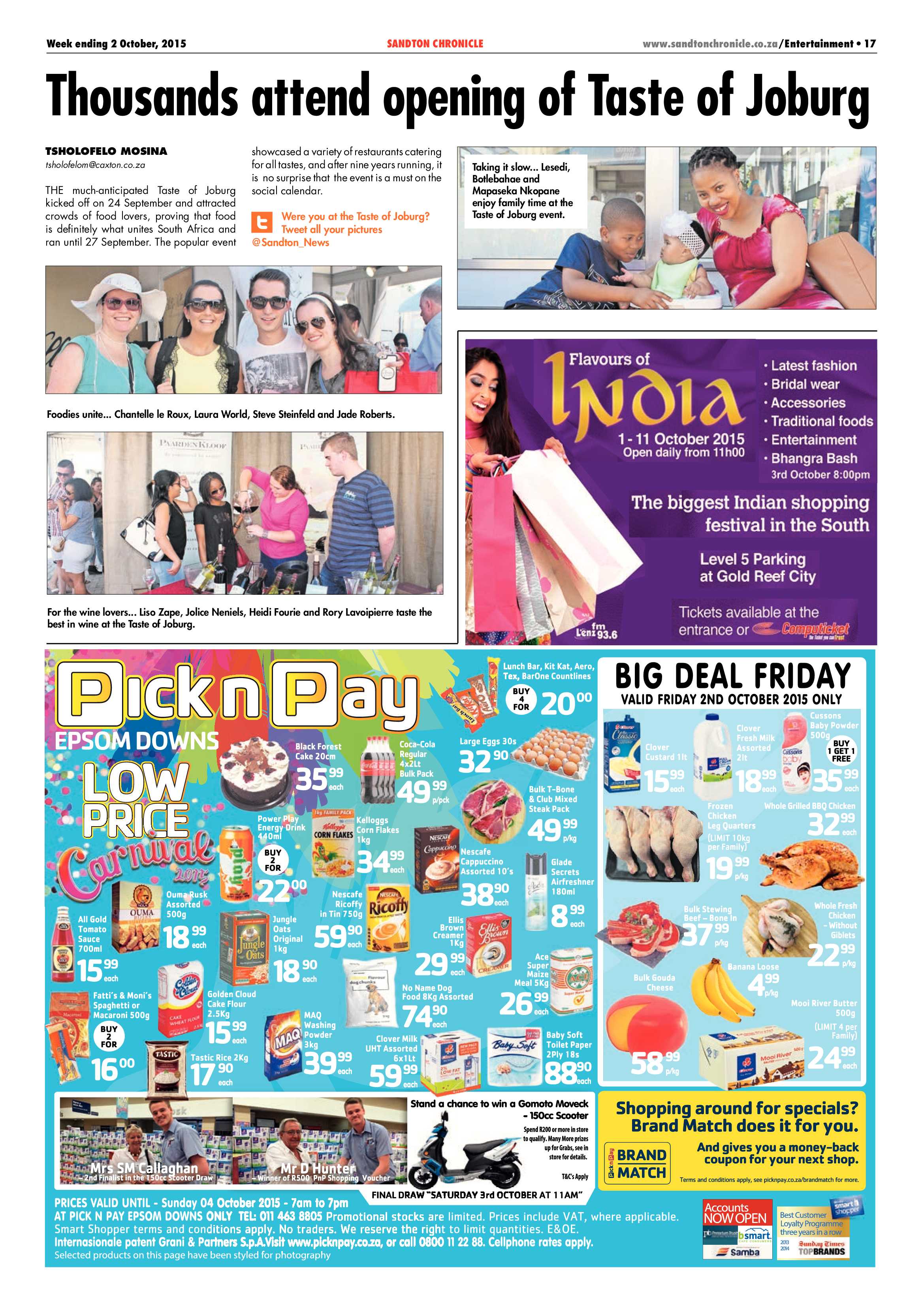 Sandton Chronicle 02 October 2015 page 17