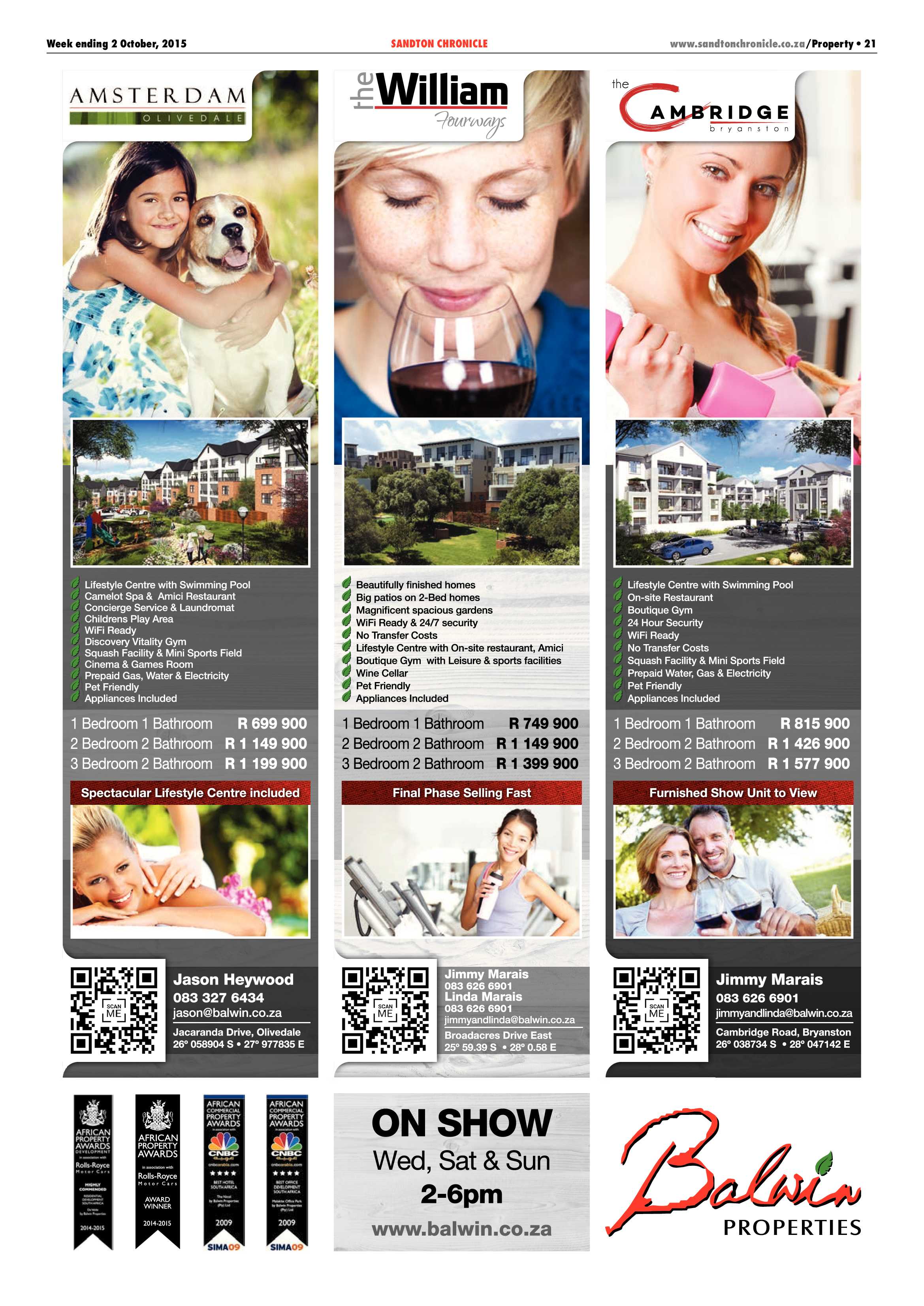Sandton Chronicle 02 October 2015 page 21