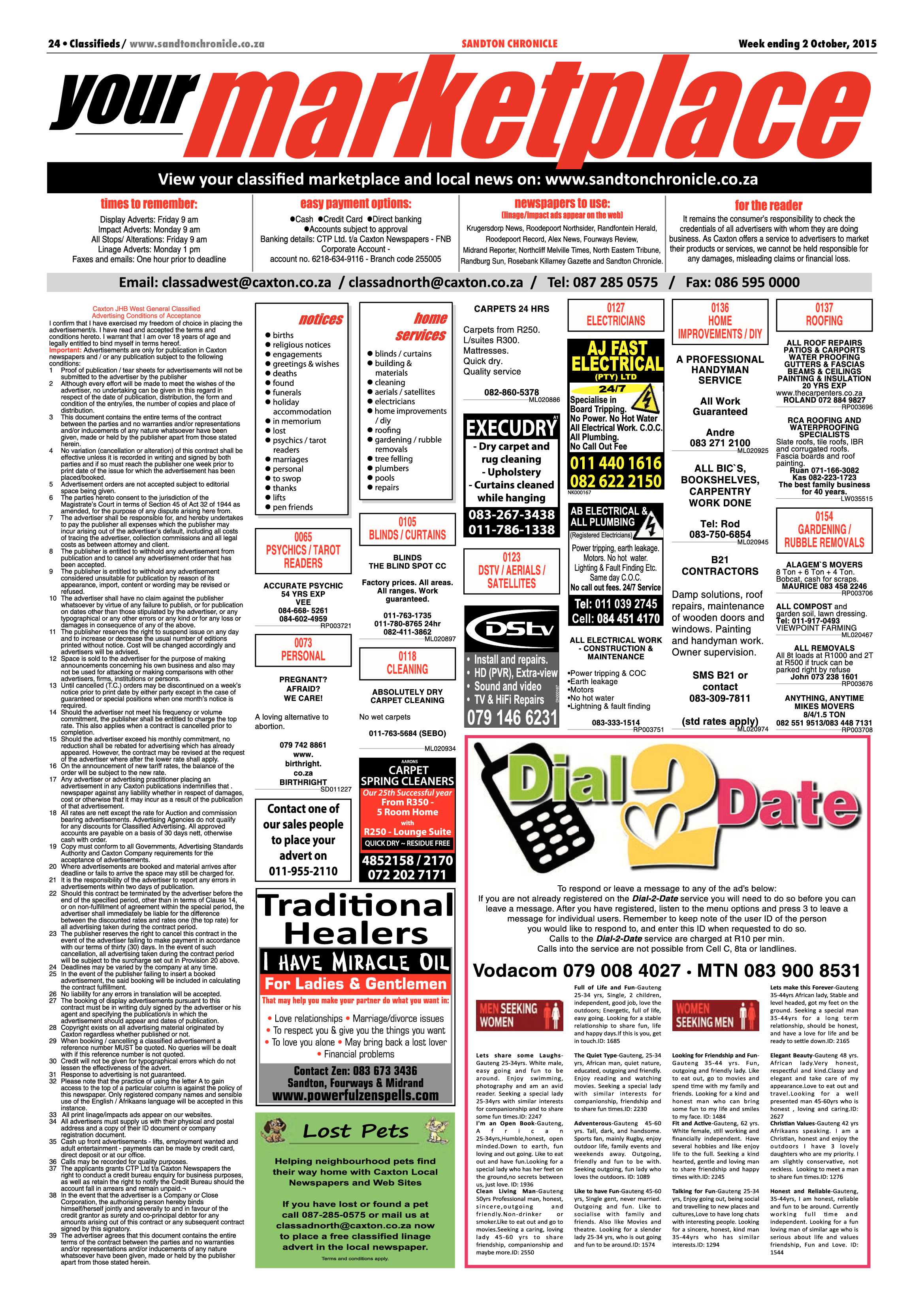 Sandton Chronicle 02 October 2015 page 24