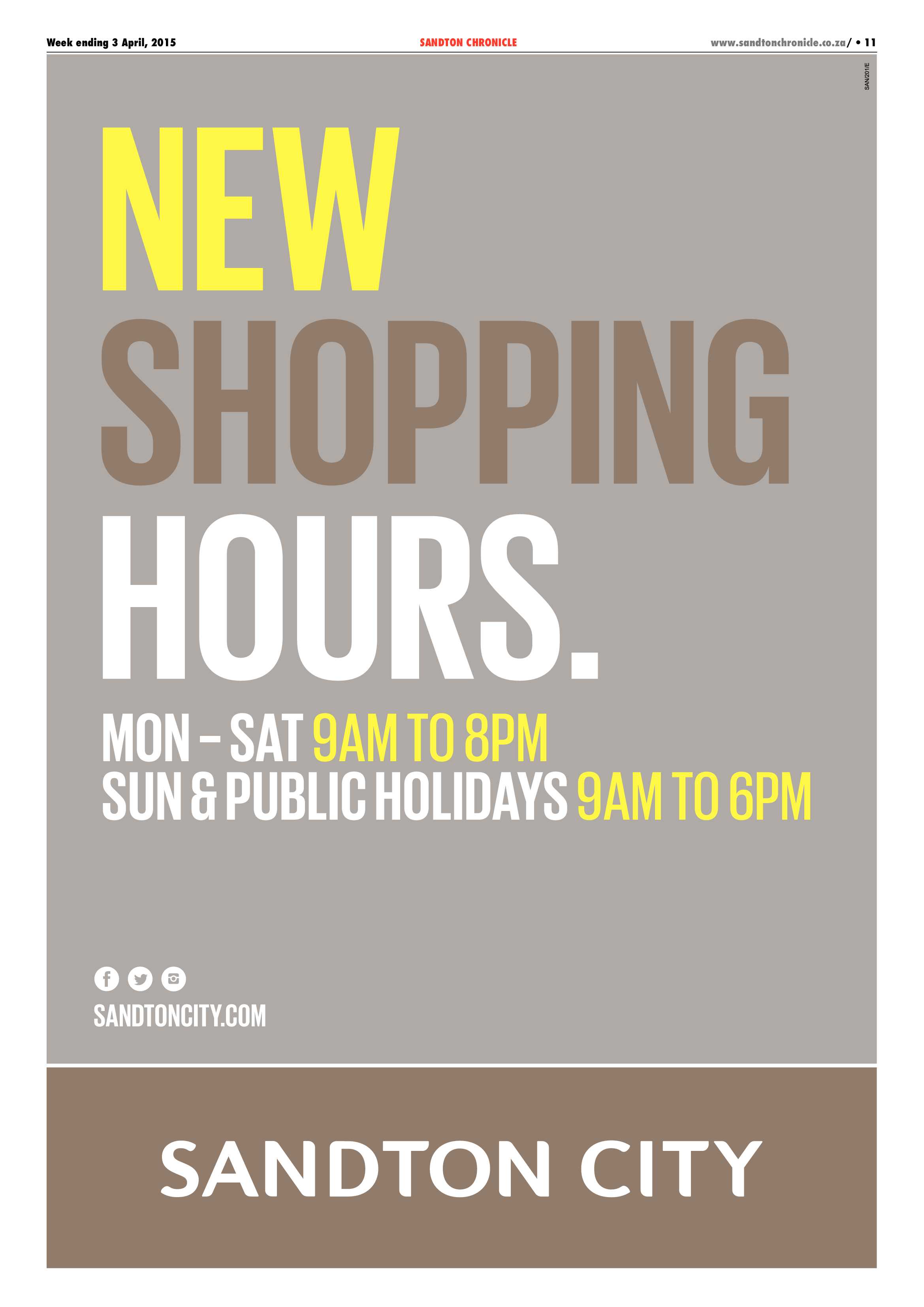 Sandton Chronicle 03 April 2015 page 11