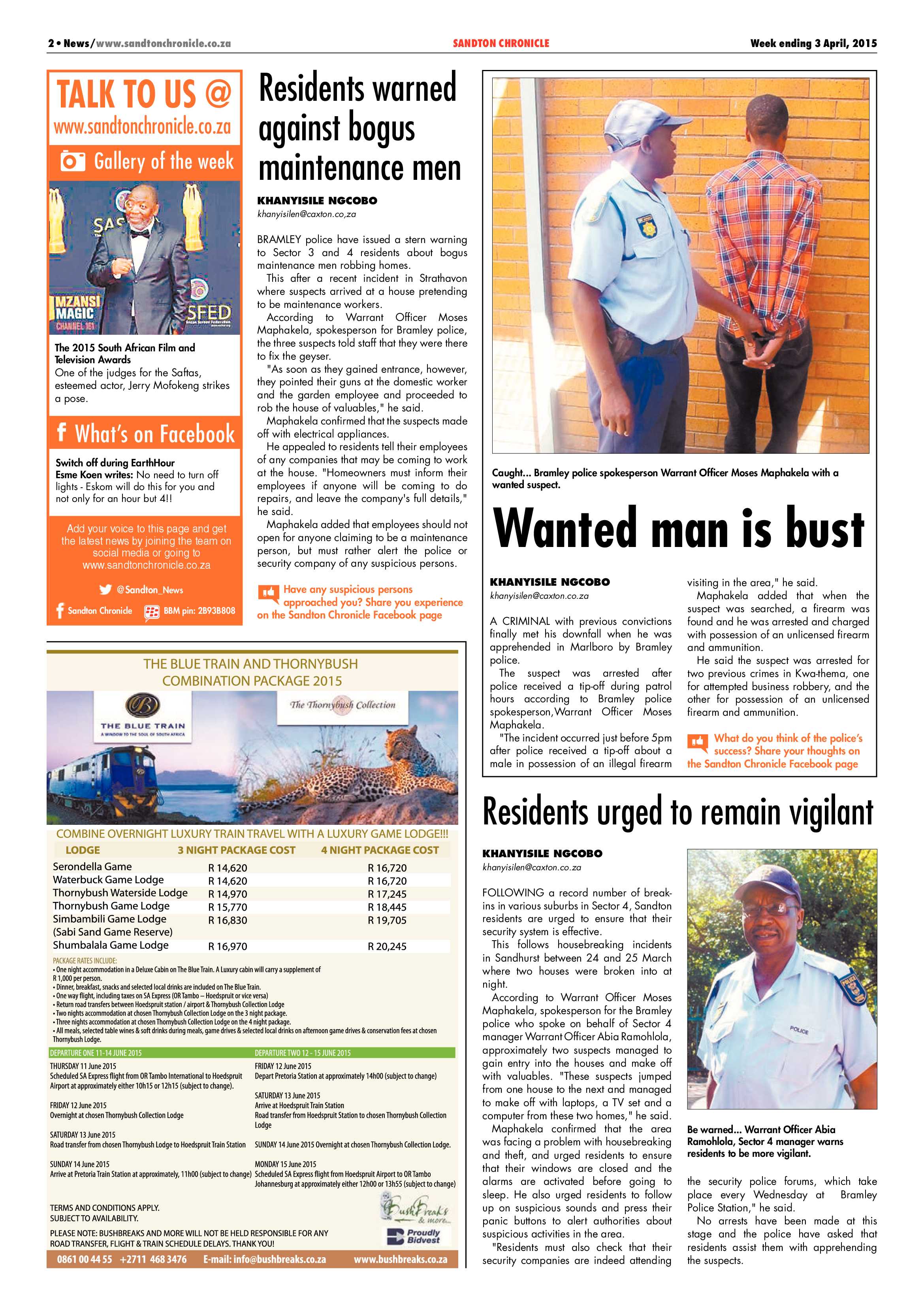 Sandton Chronicle 03 April 2015 page 2