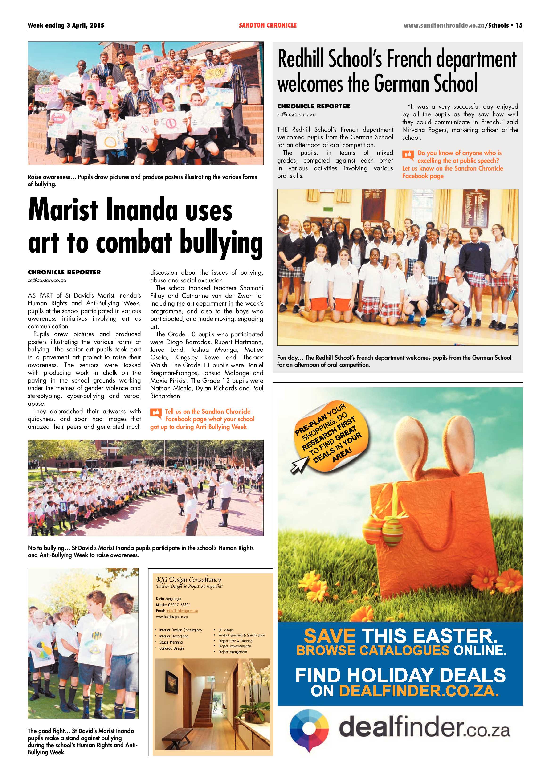 Sandton Chronicle 03 April 2015 page 23