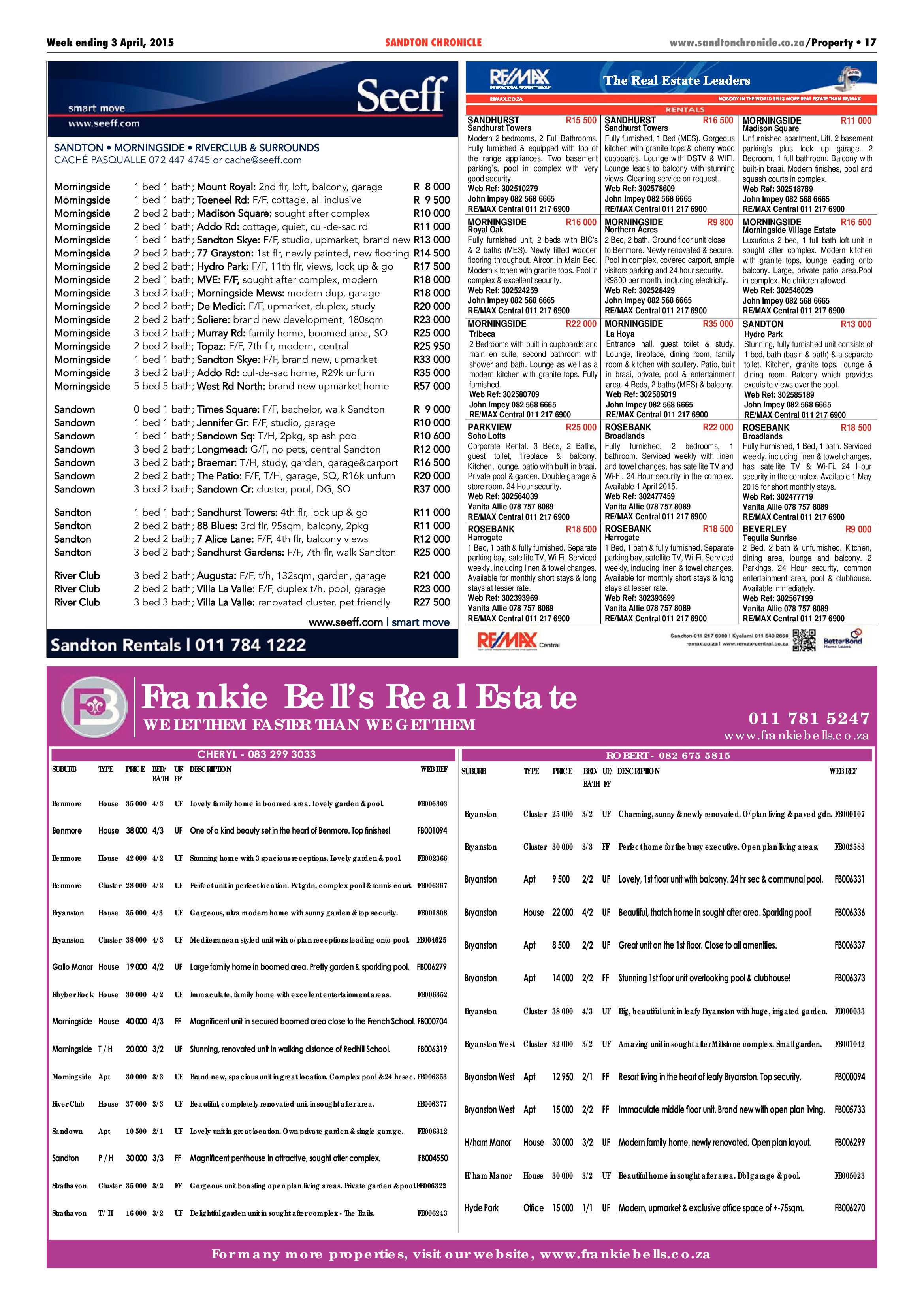 Sandton Chronicle 03 April 2015 page 25