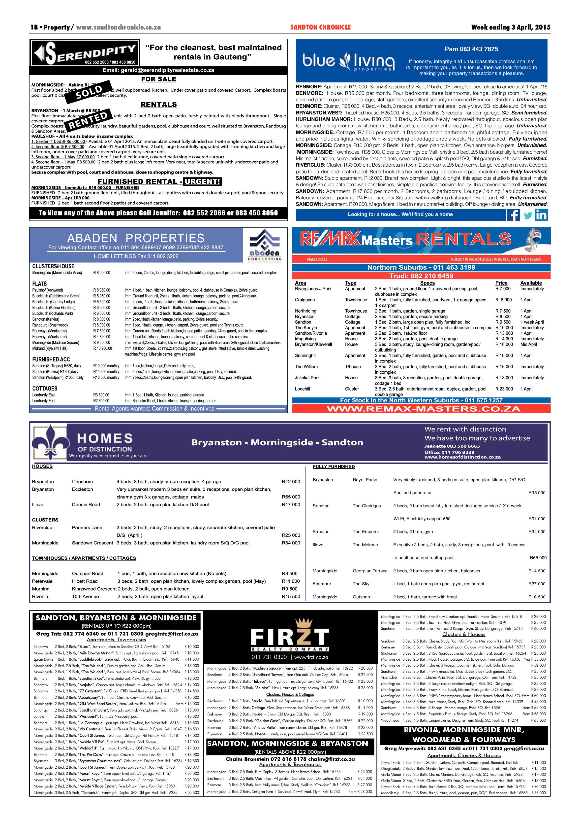 Sandton Chronicle 03 April 2015 page 26