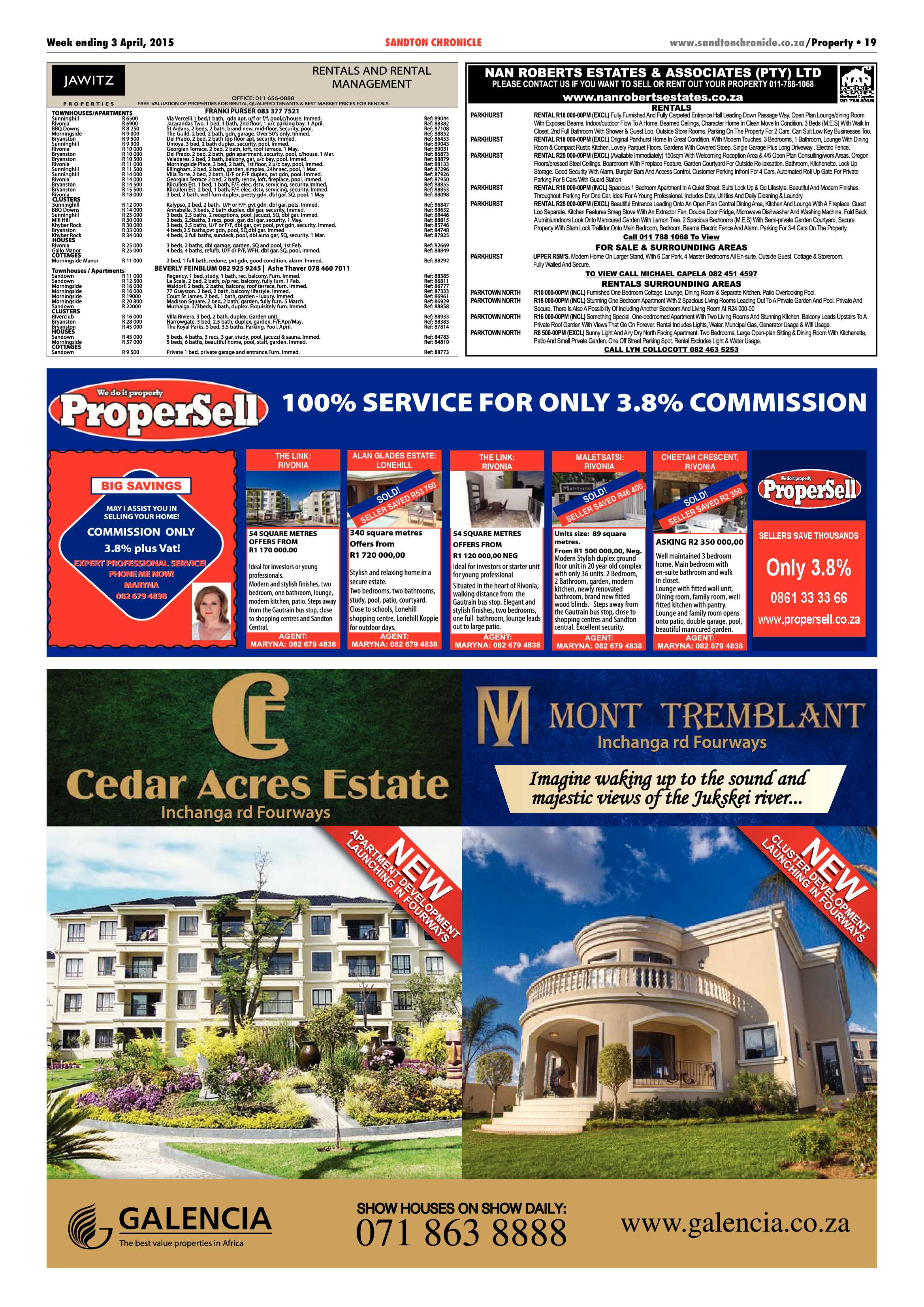 Sandton Chronicle 03 April 2015 page 27