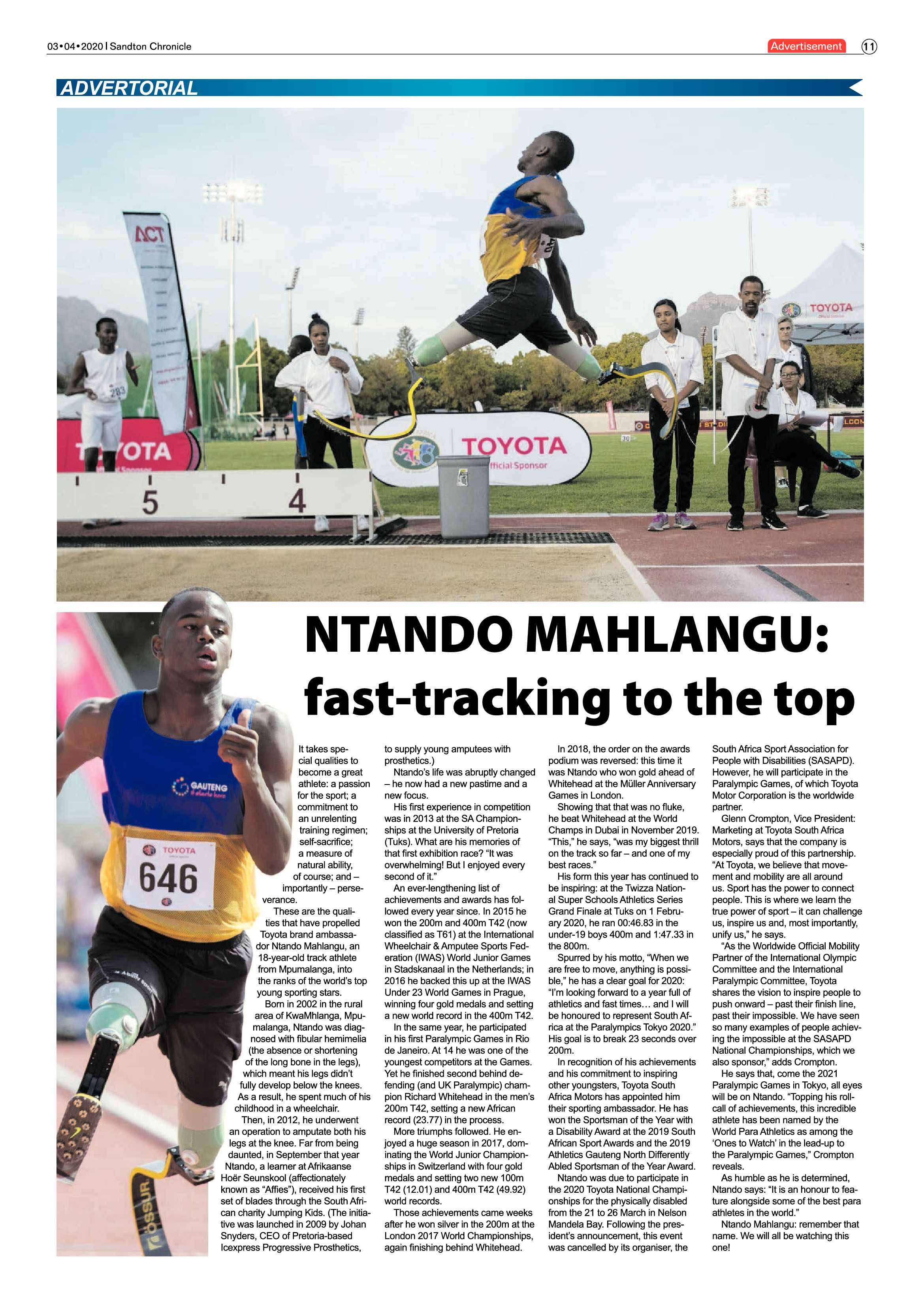 Sandton Chronicle 03 April 2020 page 11