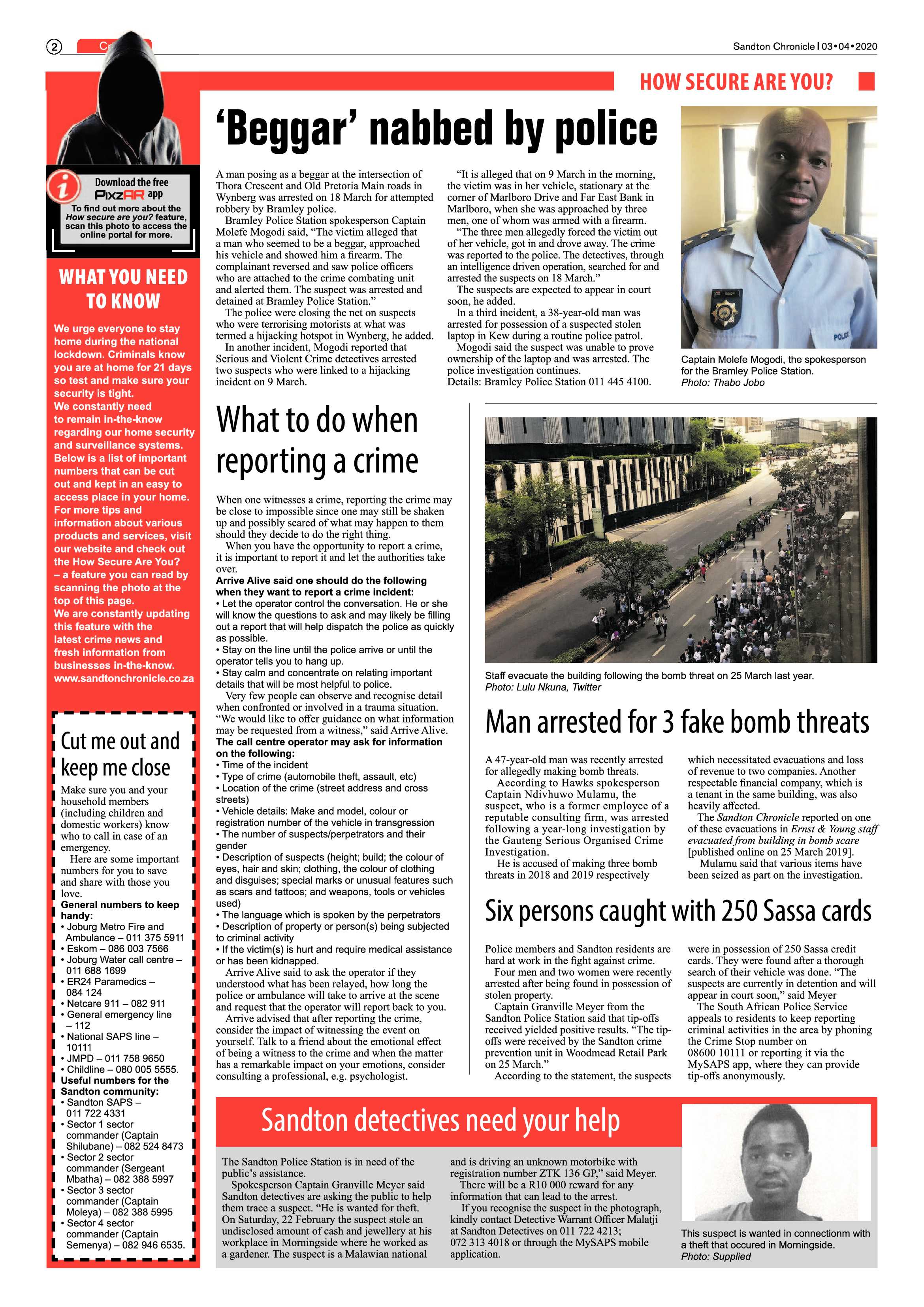 Sandton Chronicle 03 April 2020 page 2