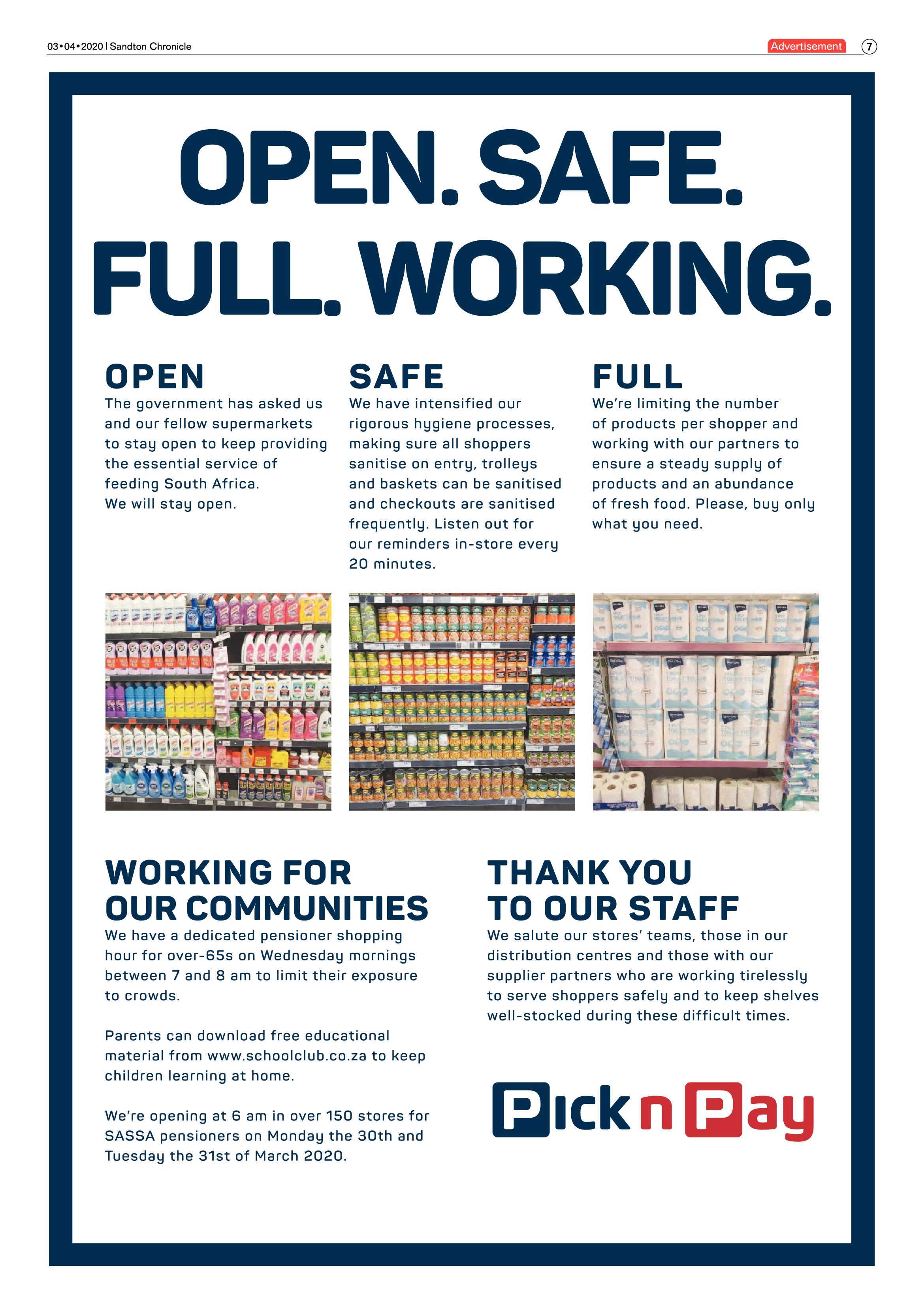 Sandton Chronicle 03 April 2020 page 7