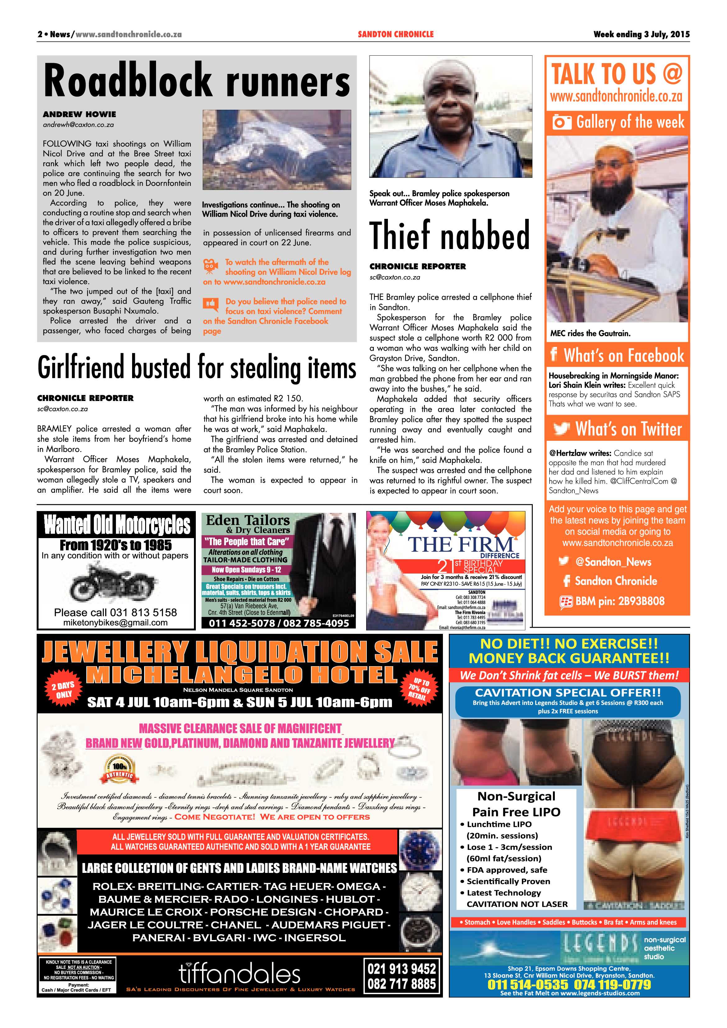 Sandton Chronicle 03 July 2015 page 2