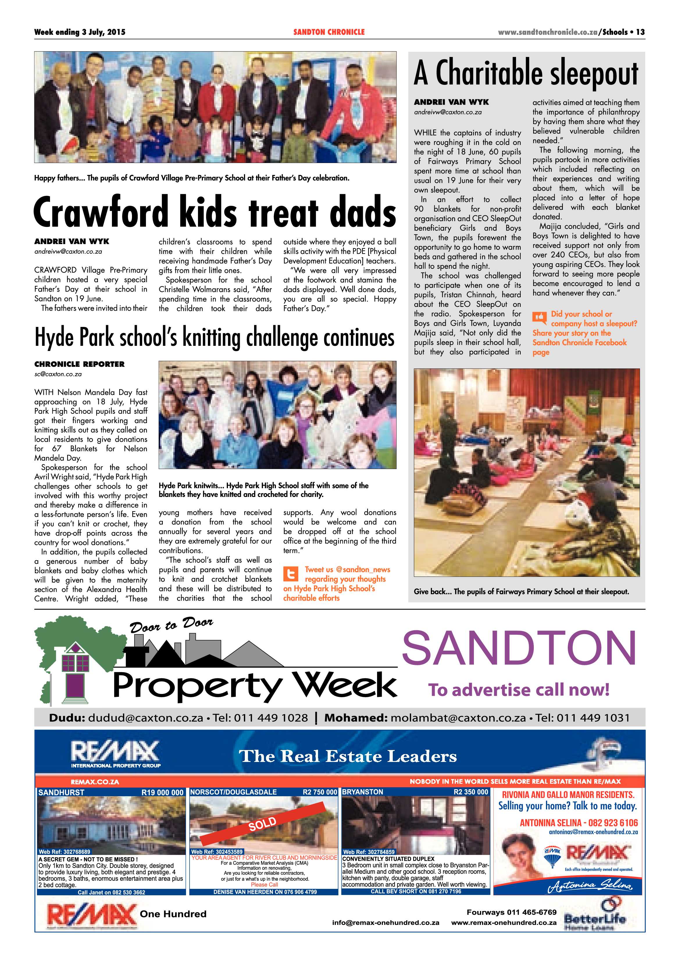 Sandton Chronicle 03 July 2015 page 21