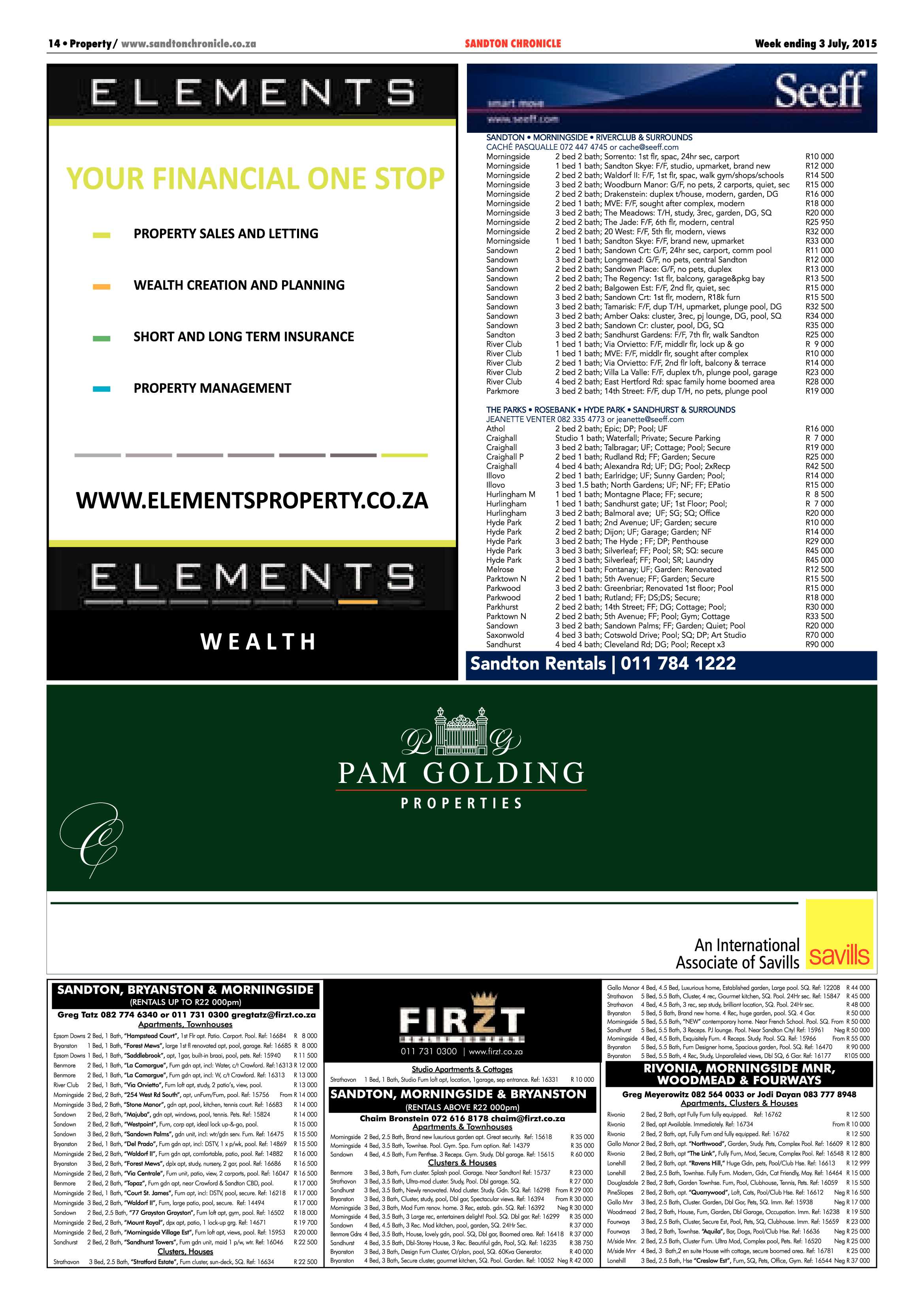 Sandton Chronicle 03 July 2015 page 22