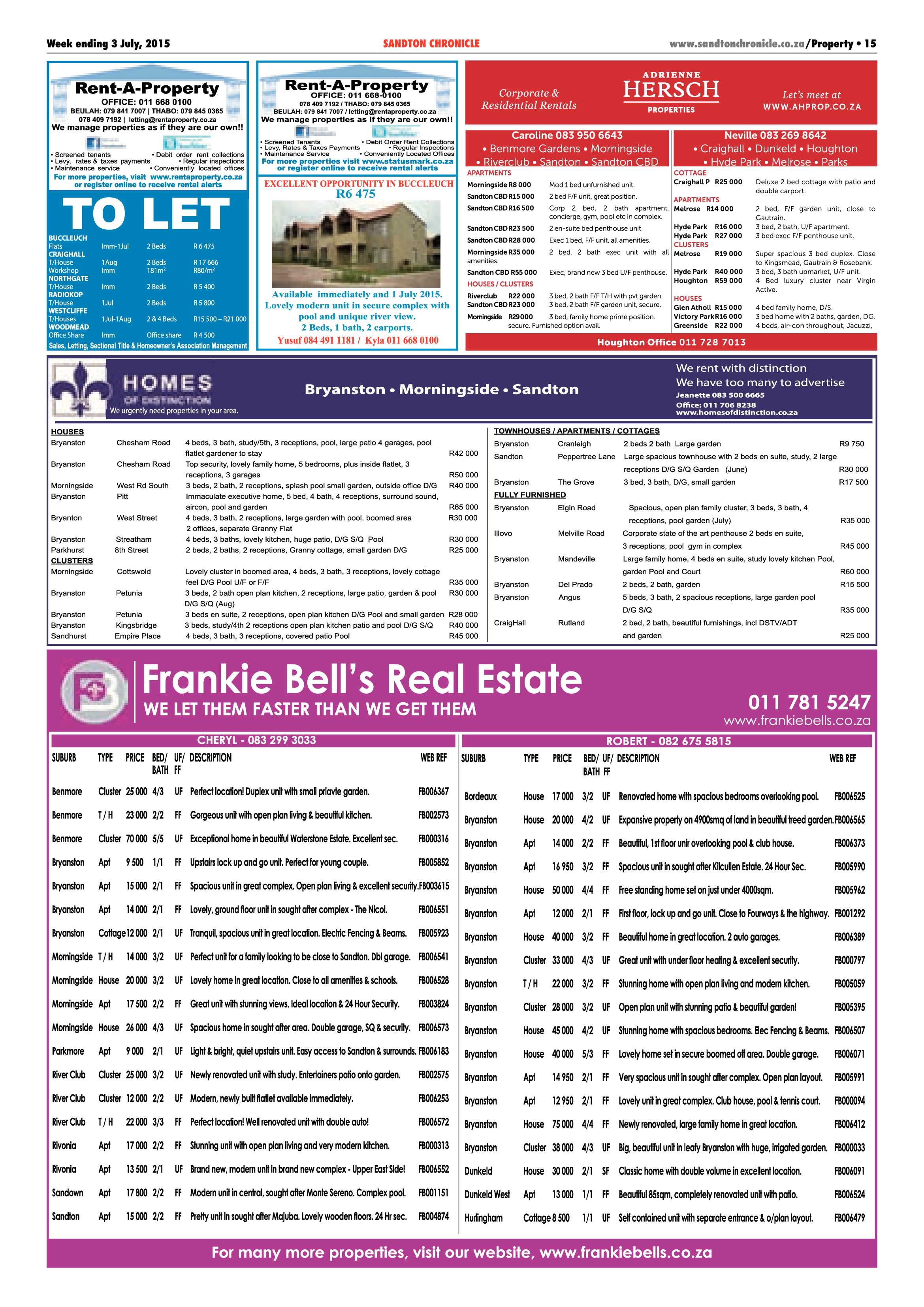 Sandton Chronicle 03 July 2015 page 23