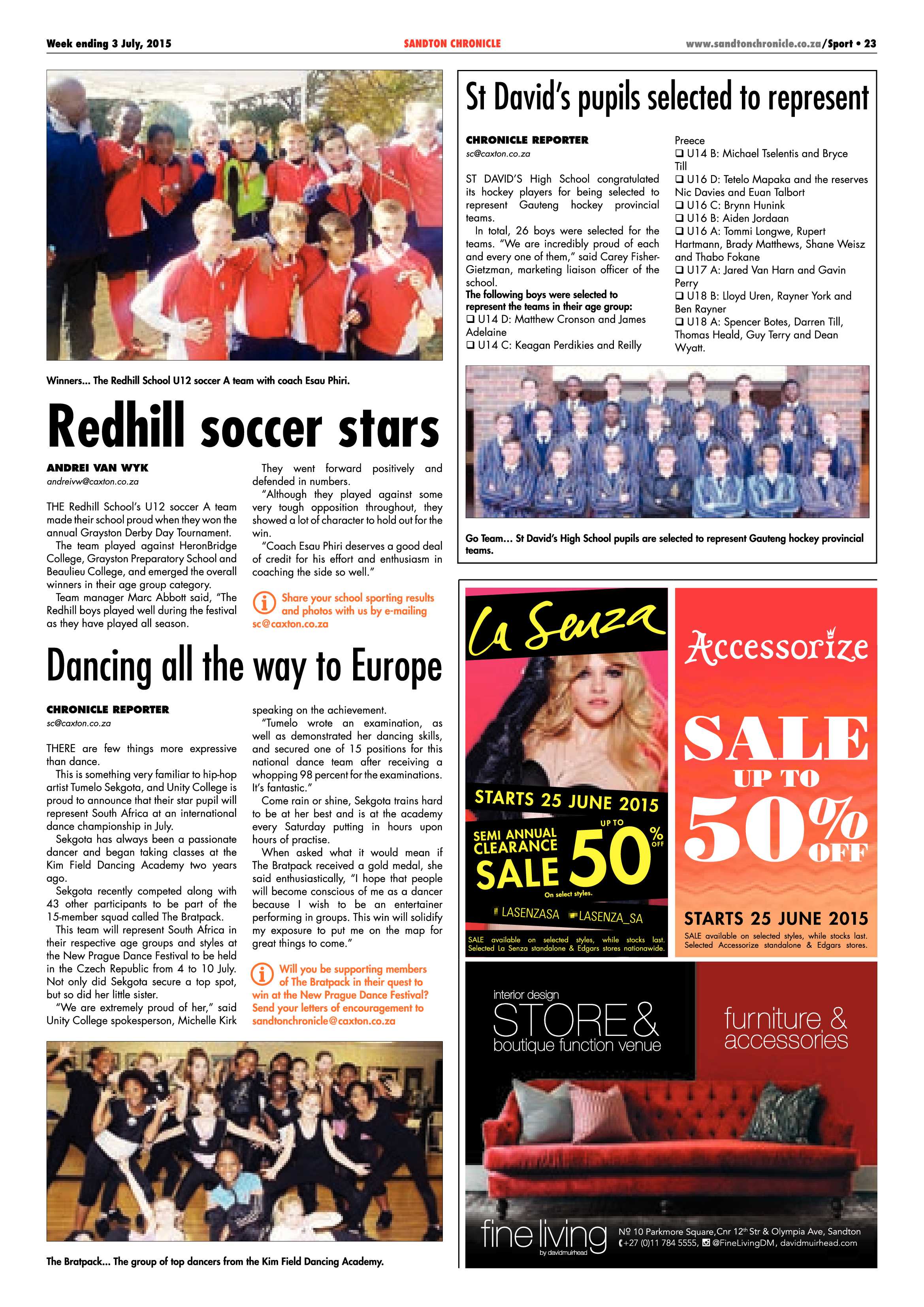 Sandton Chronicle 03 July 2015 page 31