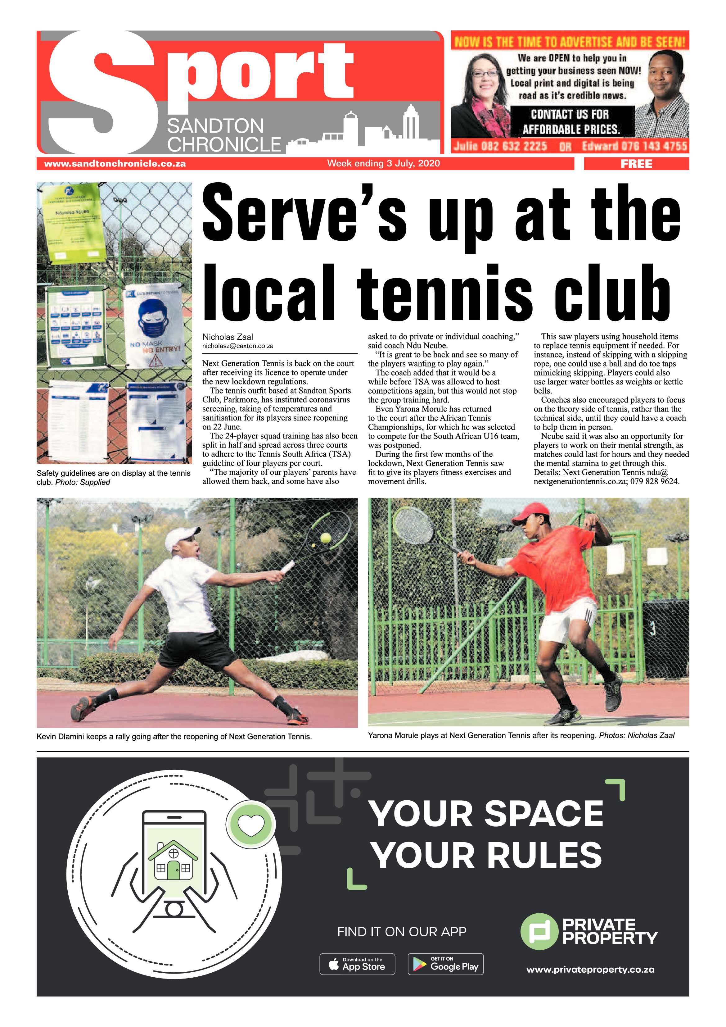 Sandton Chronicle 03 July 2020 page 12