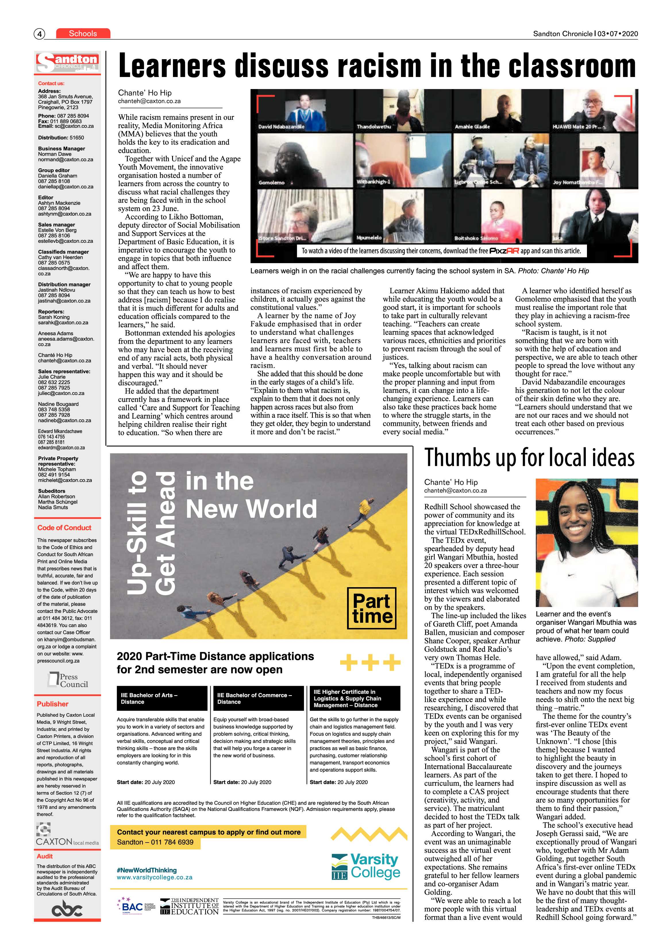 Sandton Chronicle 03 July 2020 page 4