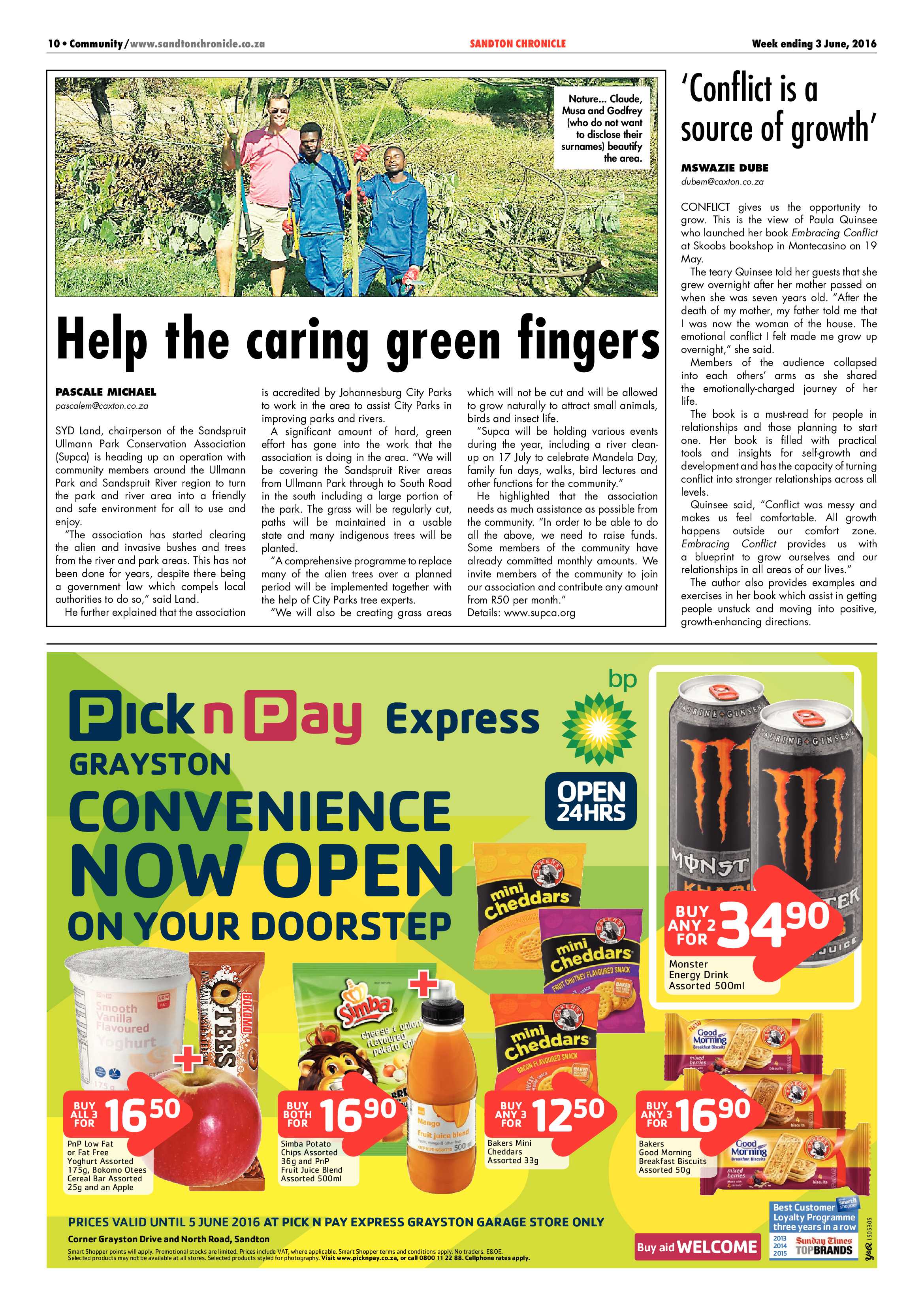 Sandton Chronicle 03 June 2016 page 10
