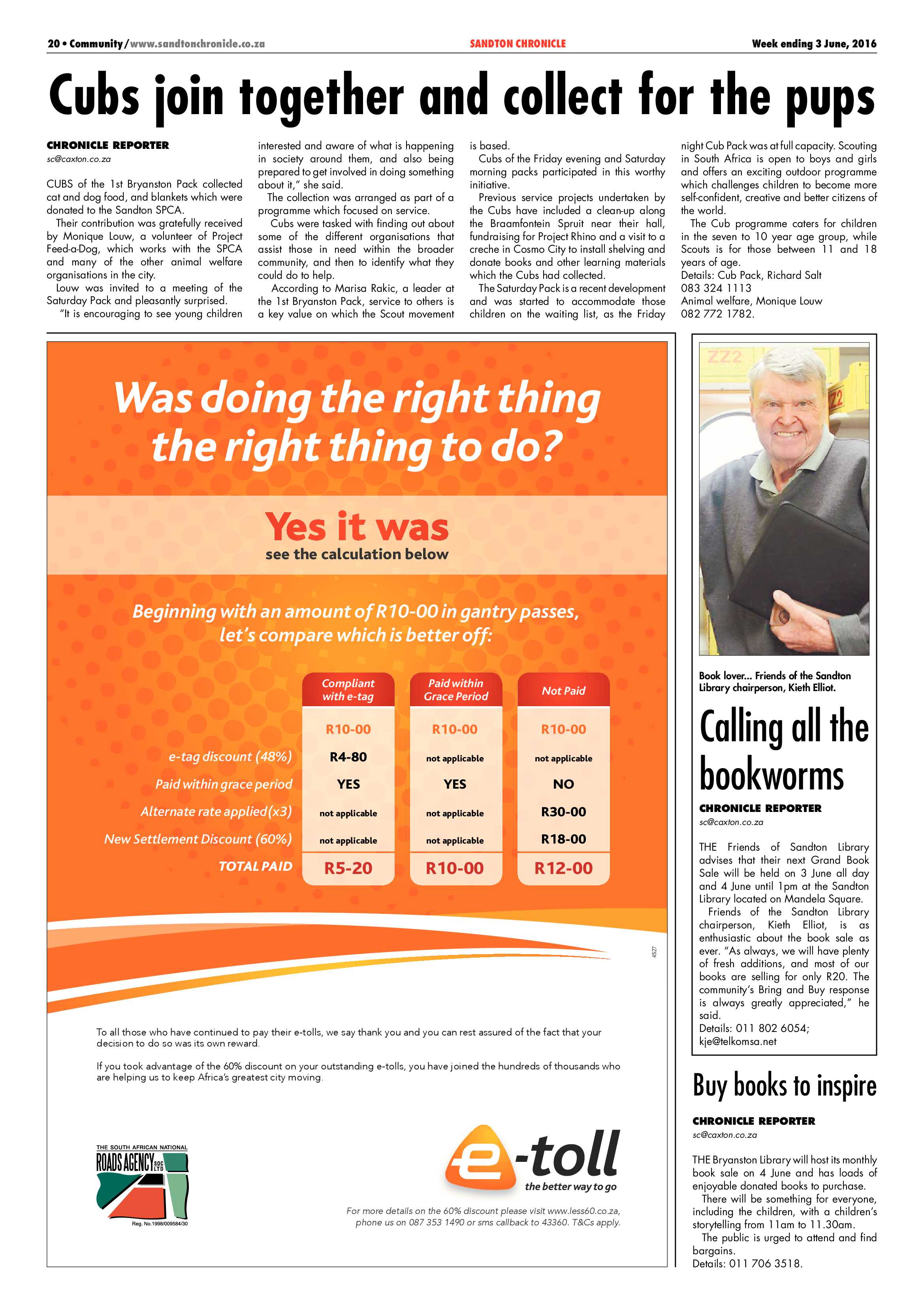 Sandton Chronicle 03 June 2016 page 20