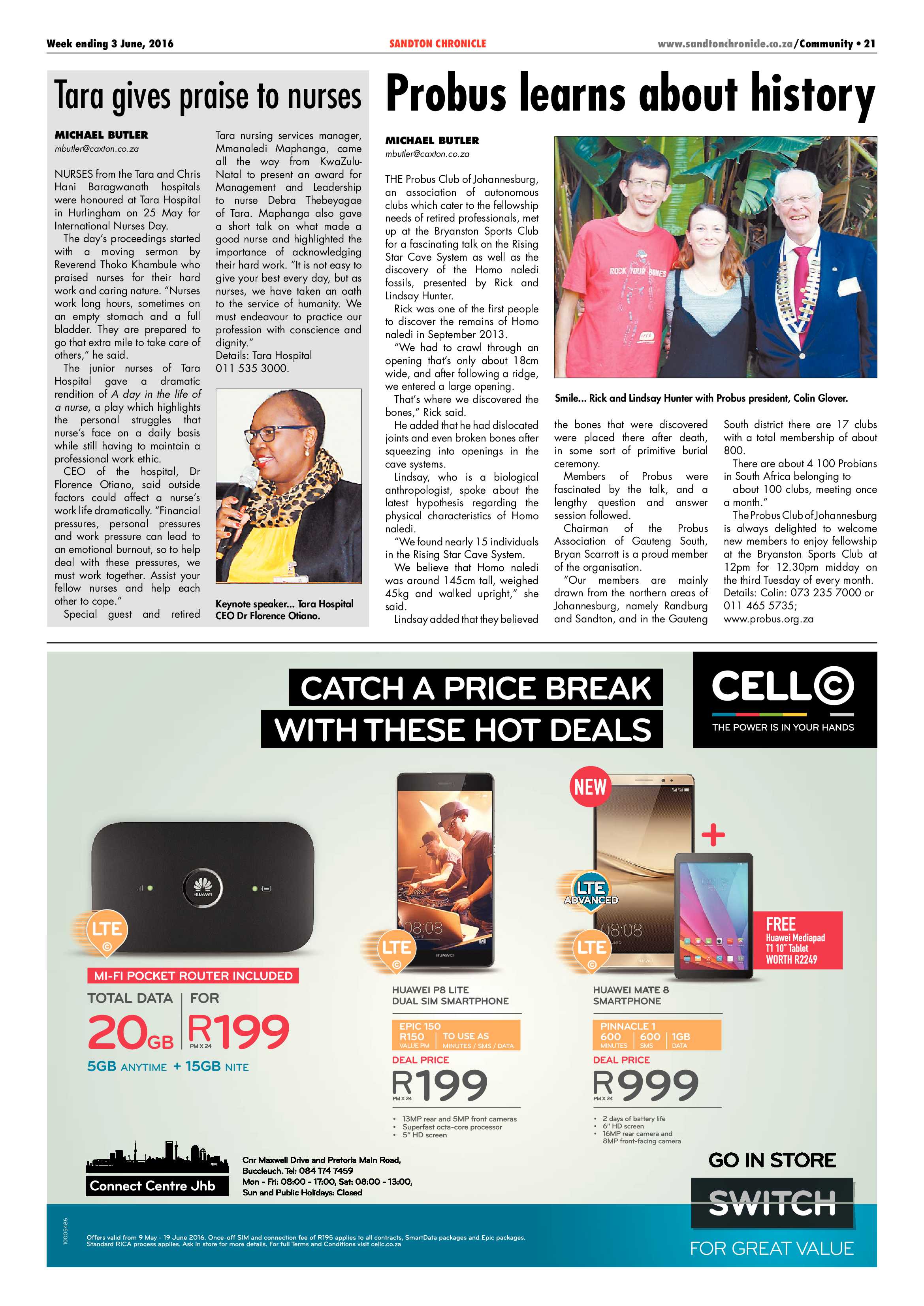 Sandton Chronicle 03 June 2016 page 21