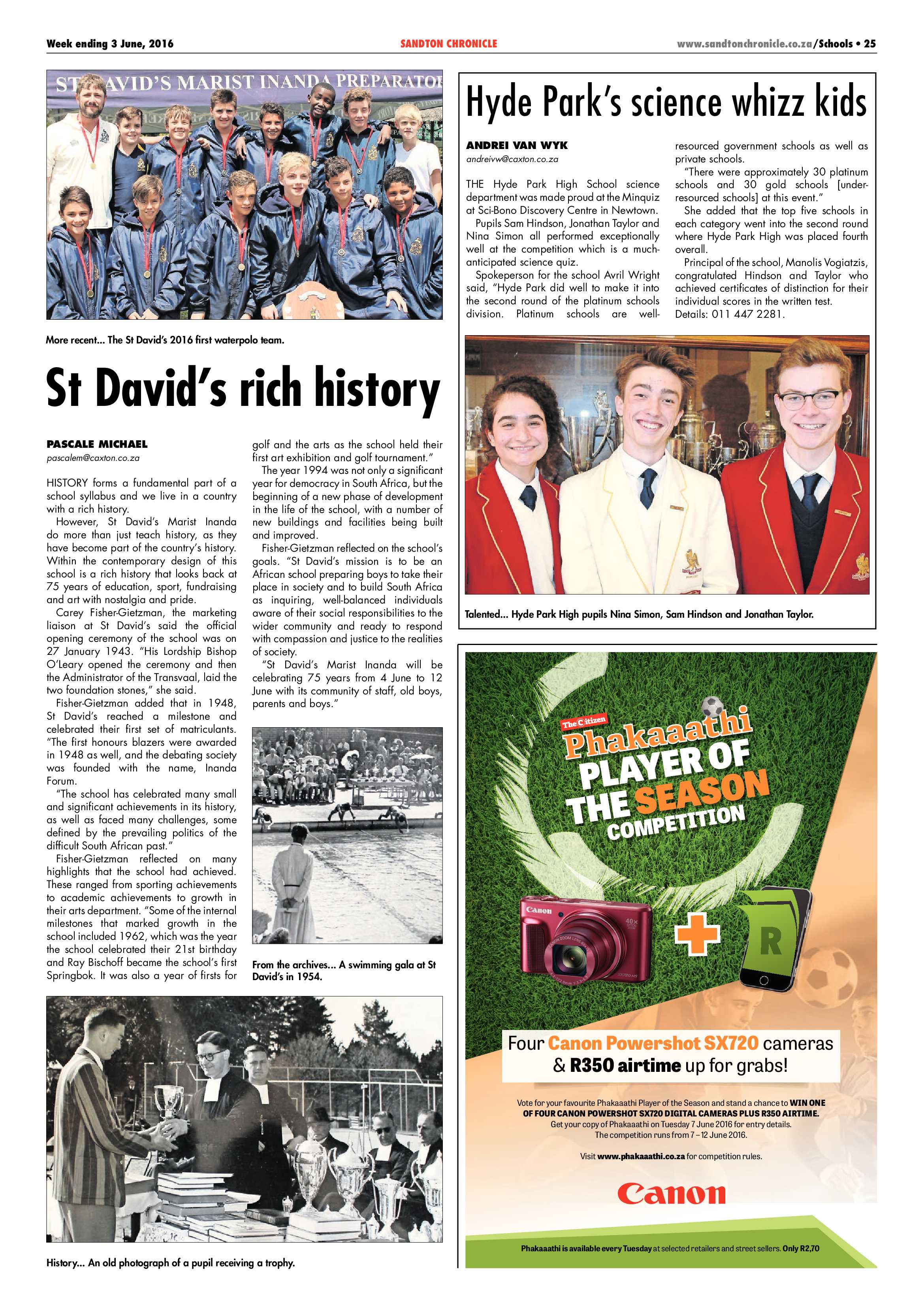 Sandton Chronicle 03 June 2016 page 25