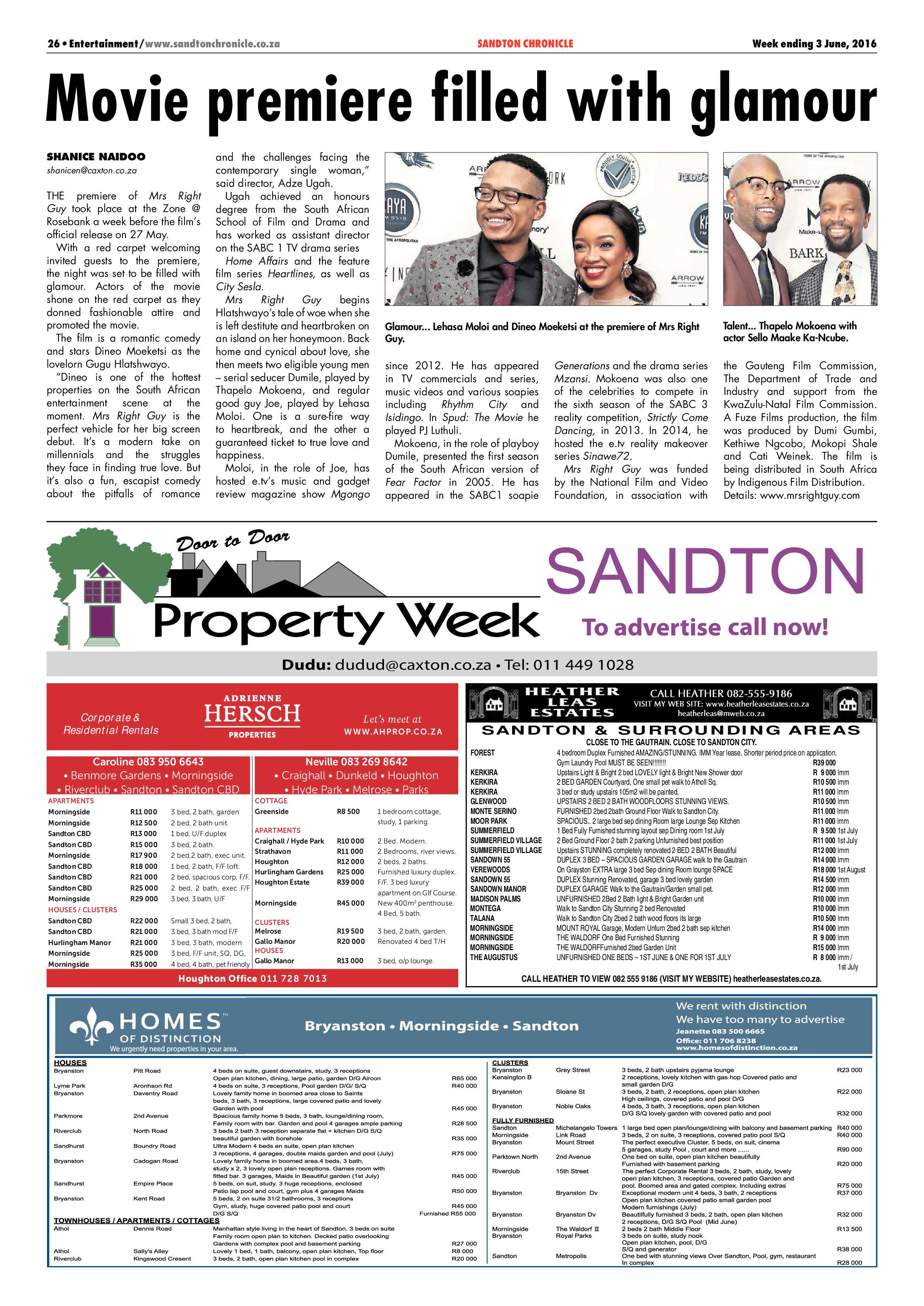 Sandton Chronicle 03 June 2016 page 26