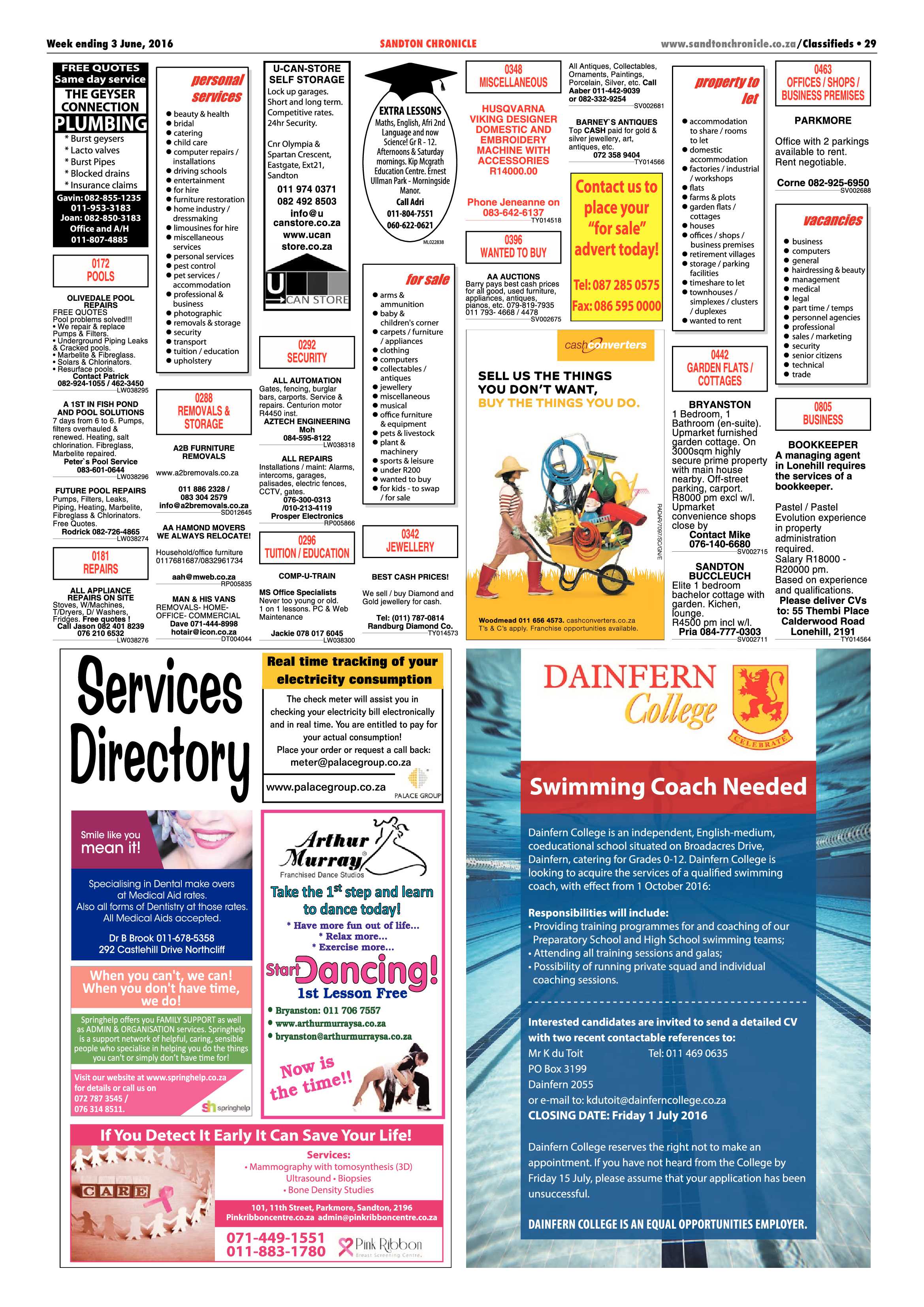 Sandton Chronicle 03 June 2016 page 29