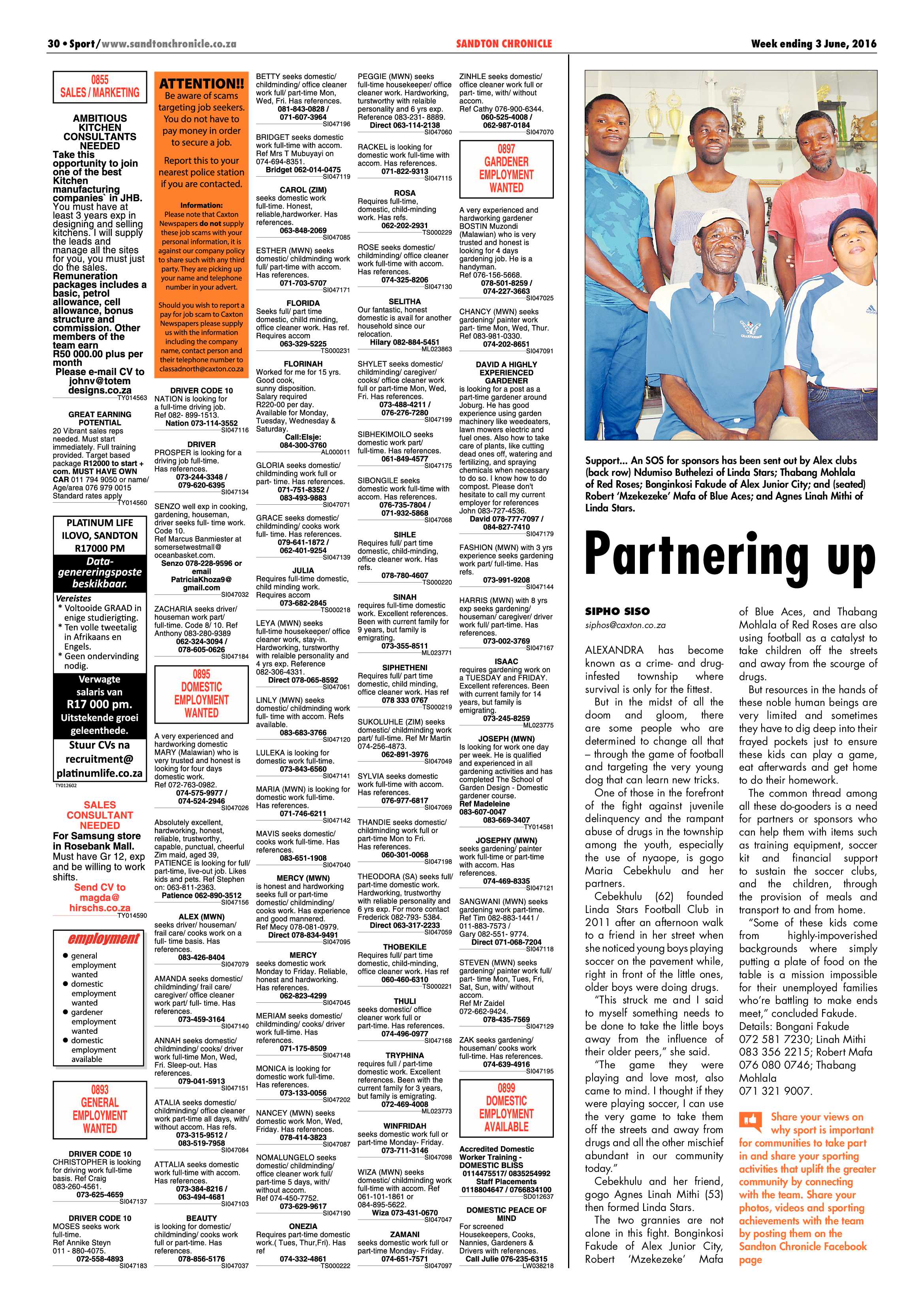 Sandton Chronicle 03 June 2016 page 30
