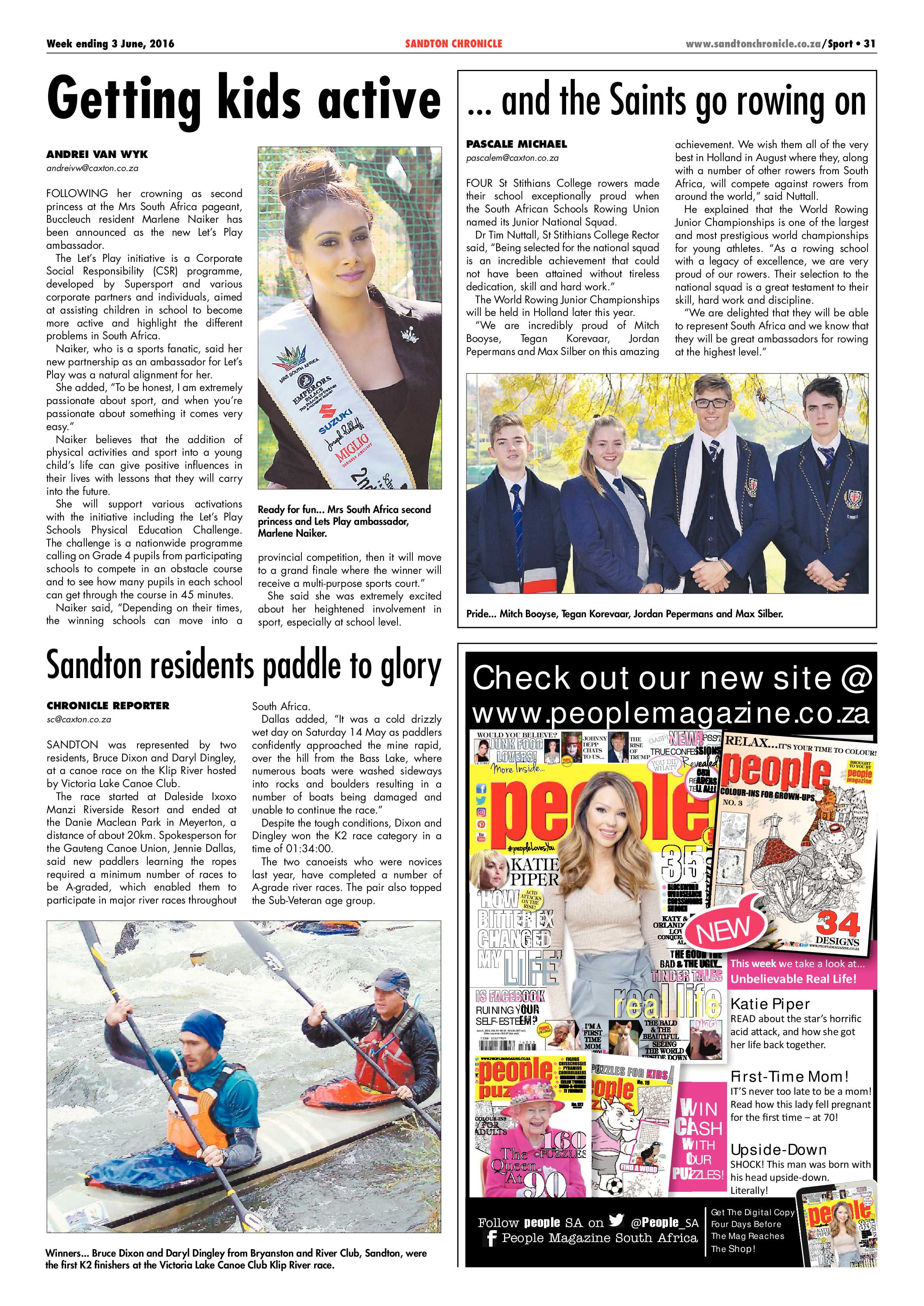 Sandton Chronicle 03 June 2016 page 31