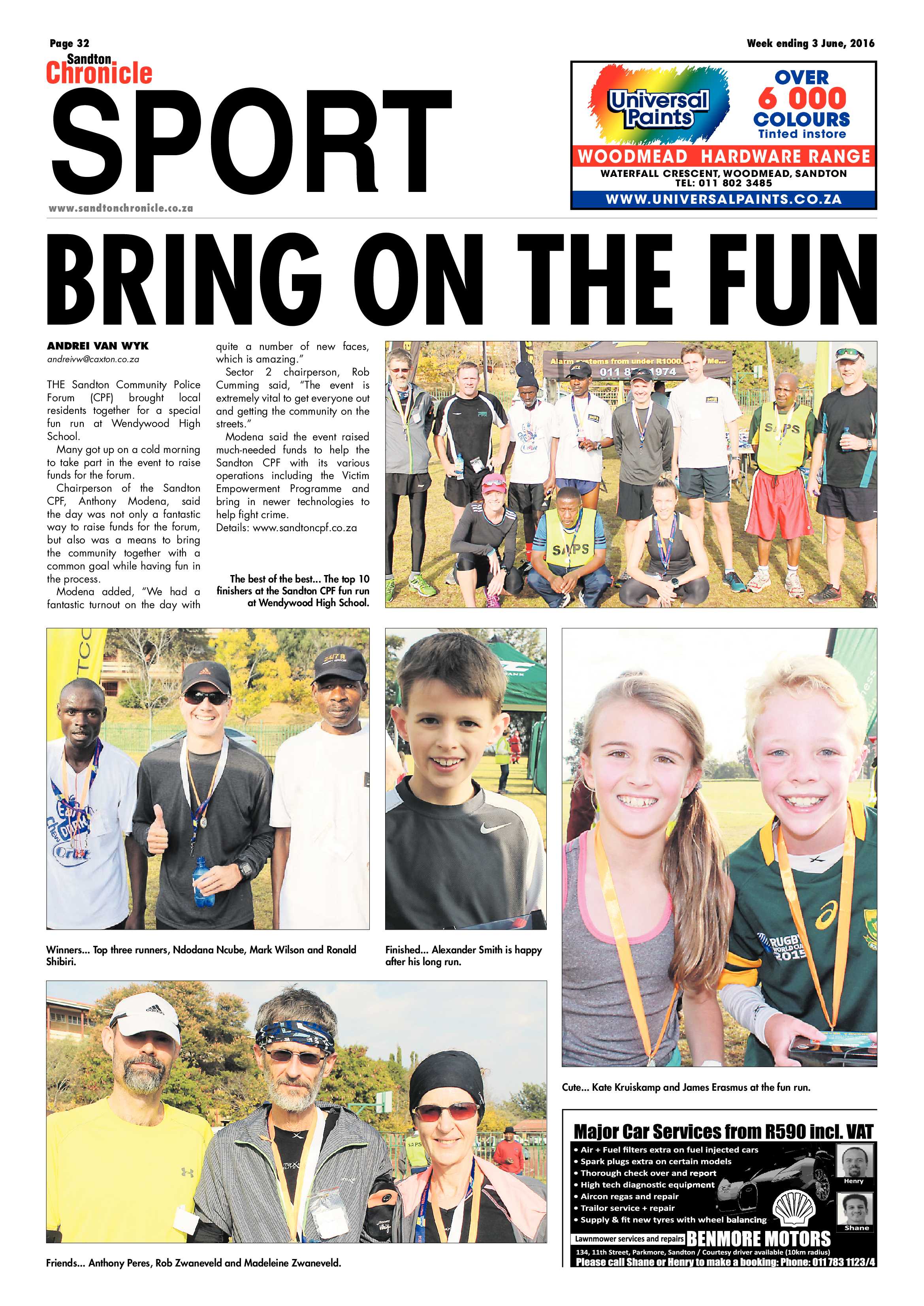 Sandton Chronicle 03 June 2016 page 32