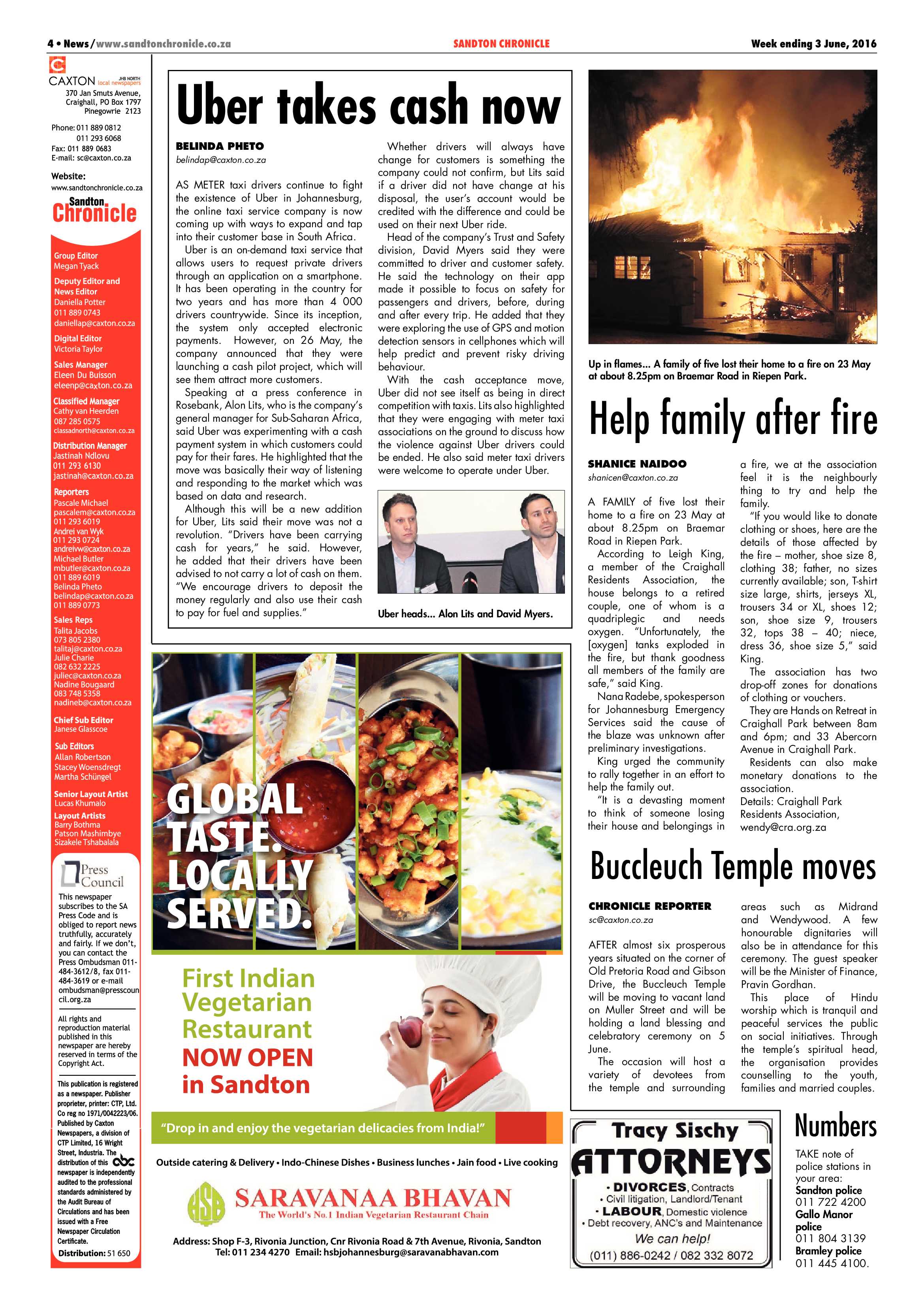 Sandton Chronicle 03 June 2016 page 4