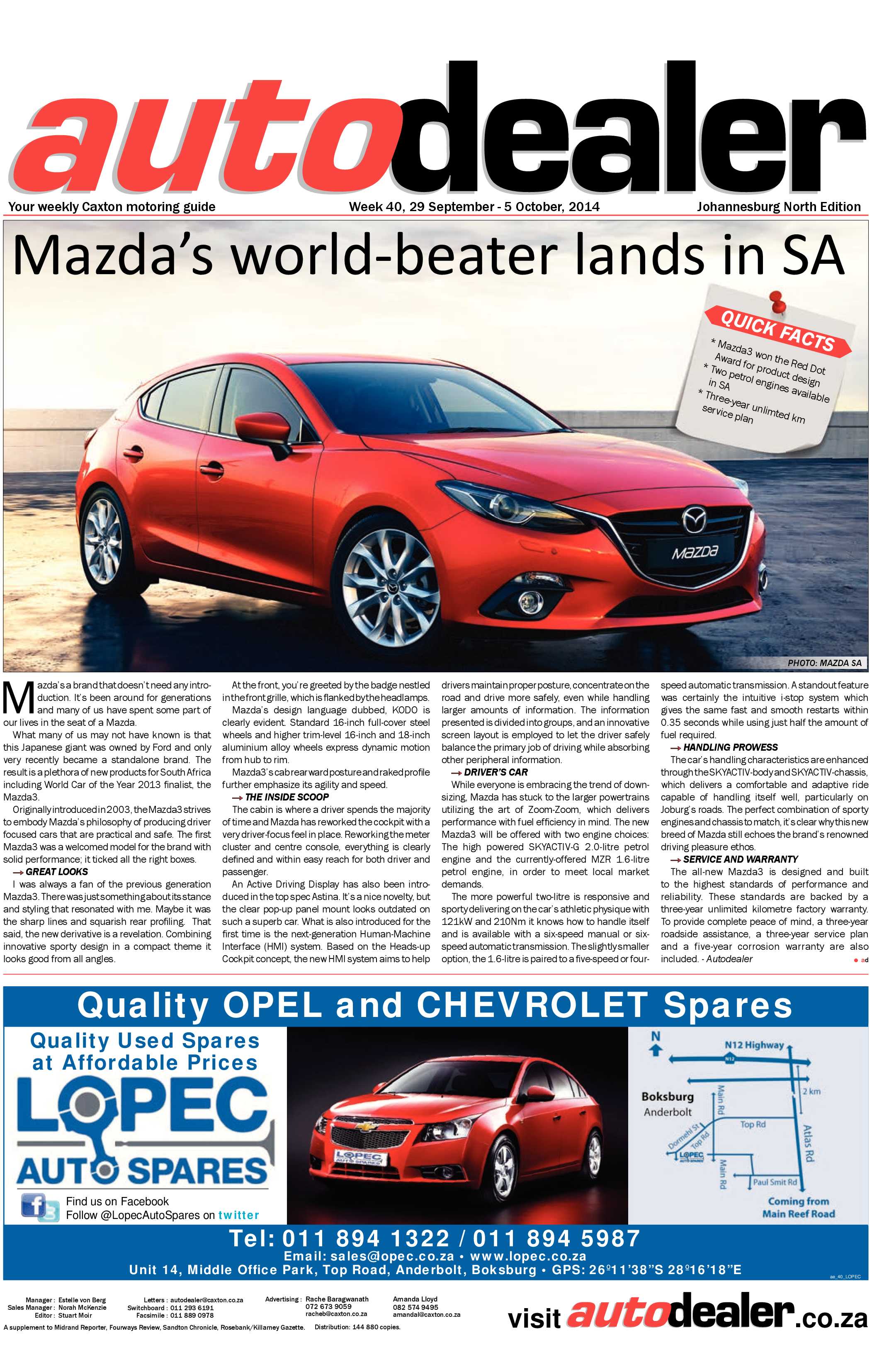 Sandton Chronicle 03 October 2014 page 13