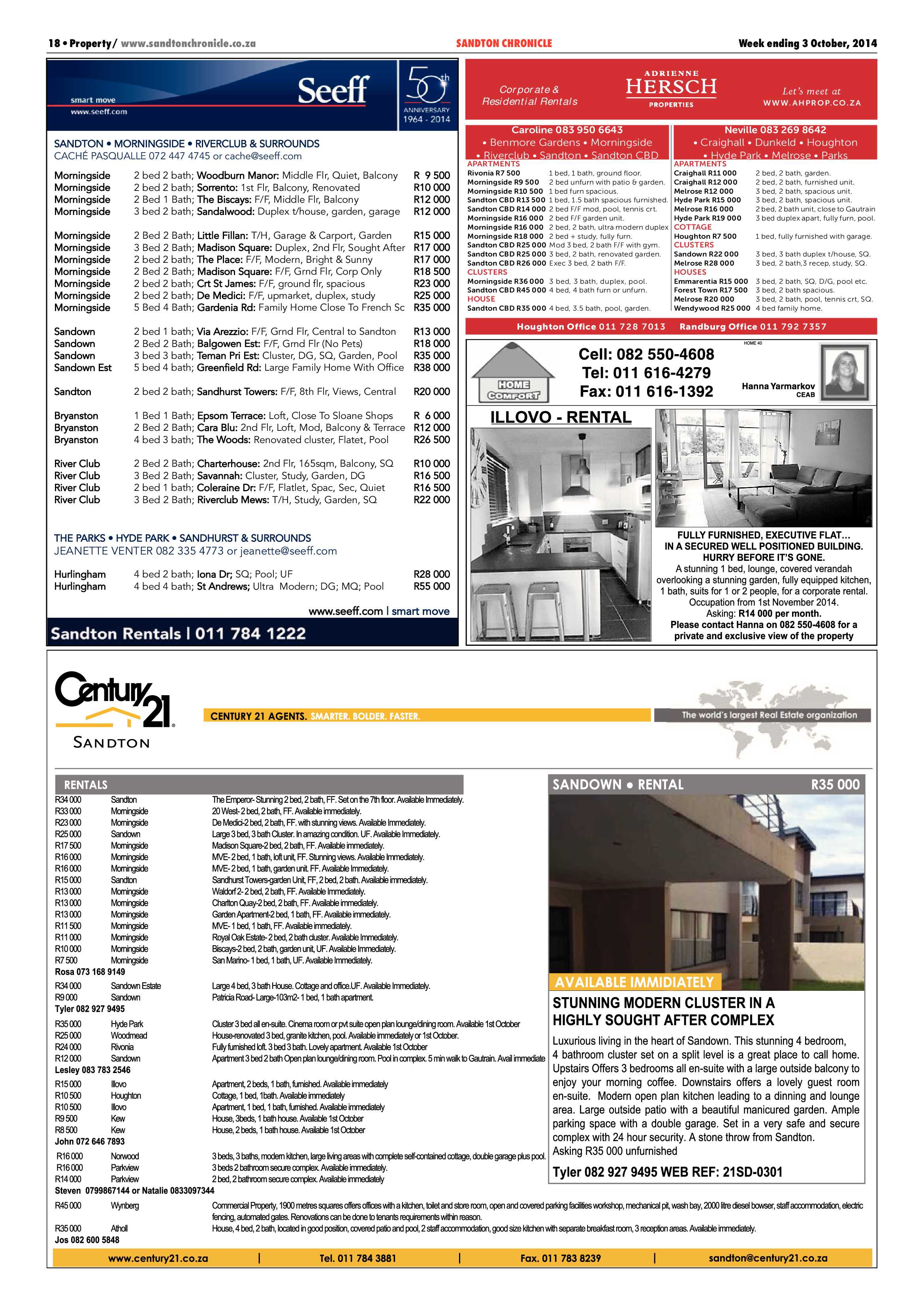 Sandton Chronicle 03 October 2014 page 26