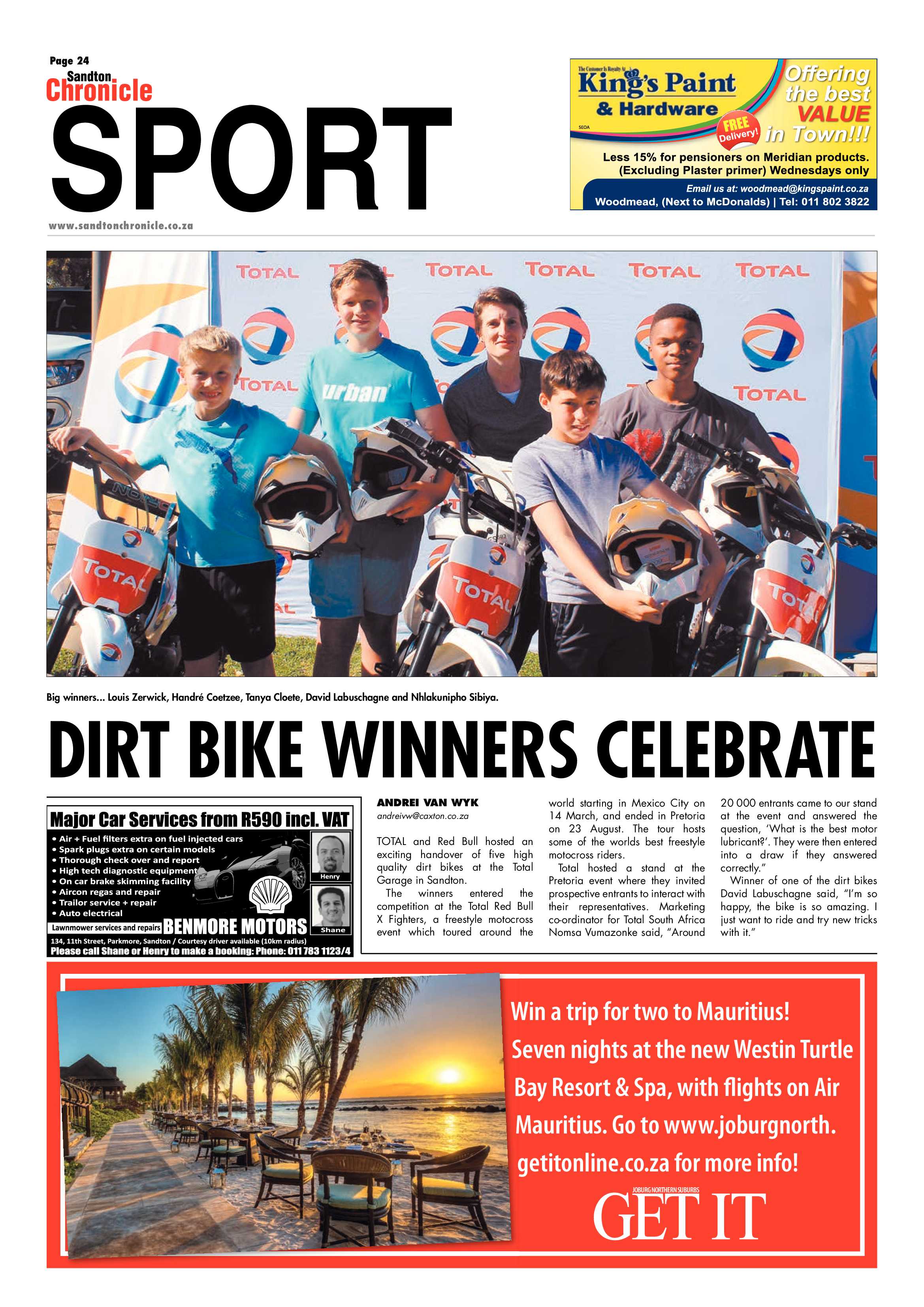 Sandton Chronicle 03 October 2014 page 32