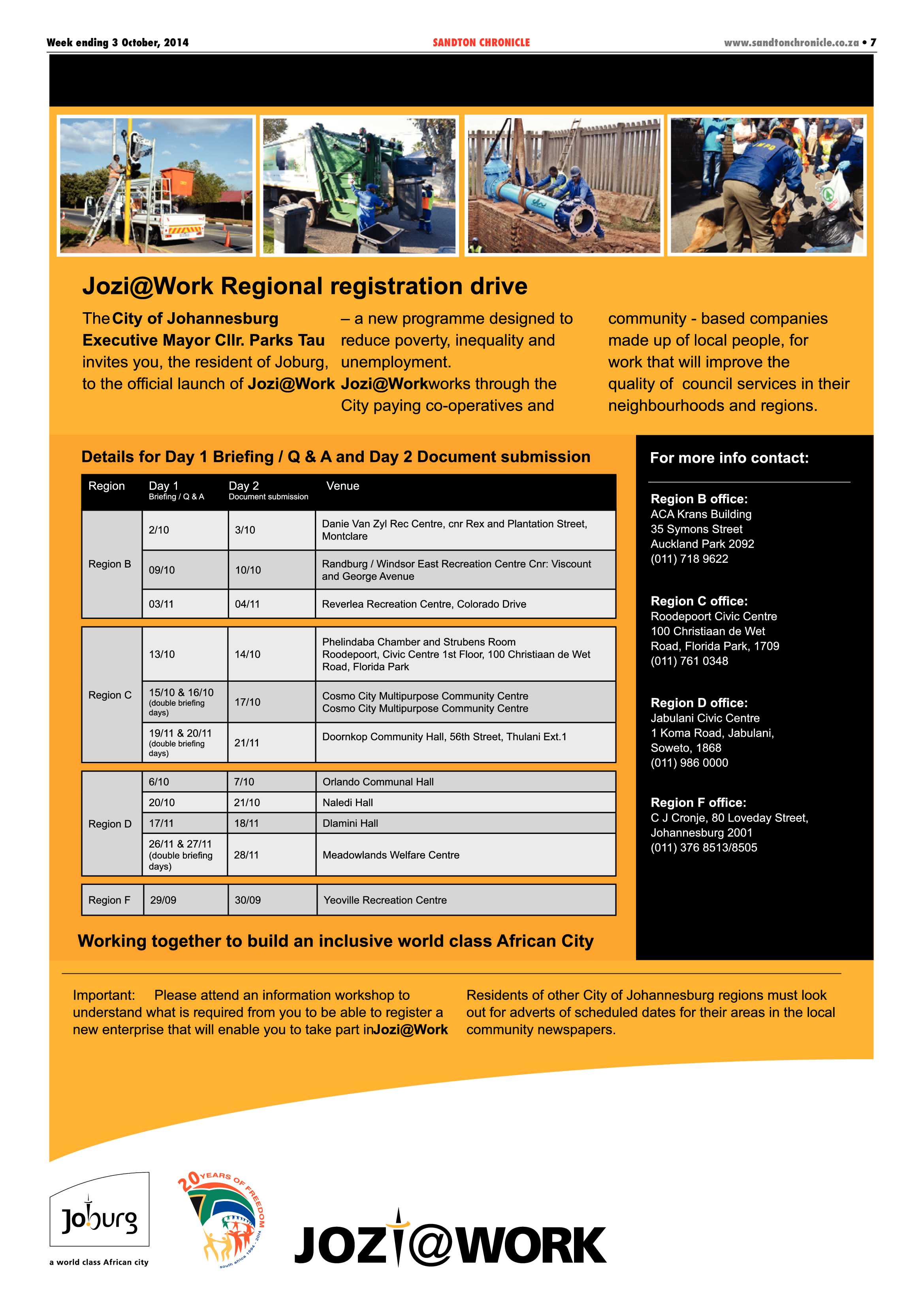 Sandton Chronicle 03 October 2014 page 7