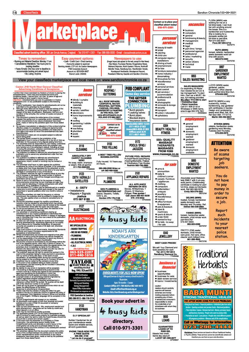 Sandton Chronicle 03 September 2021 page 16