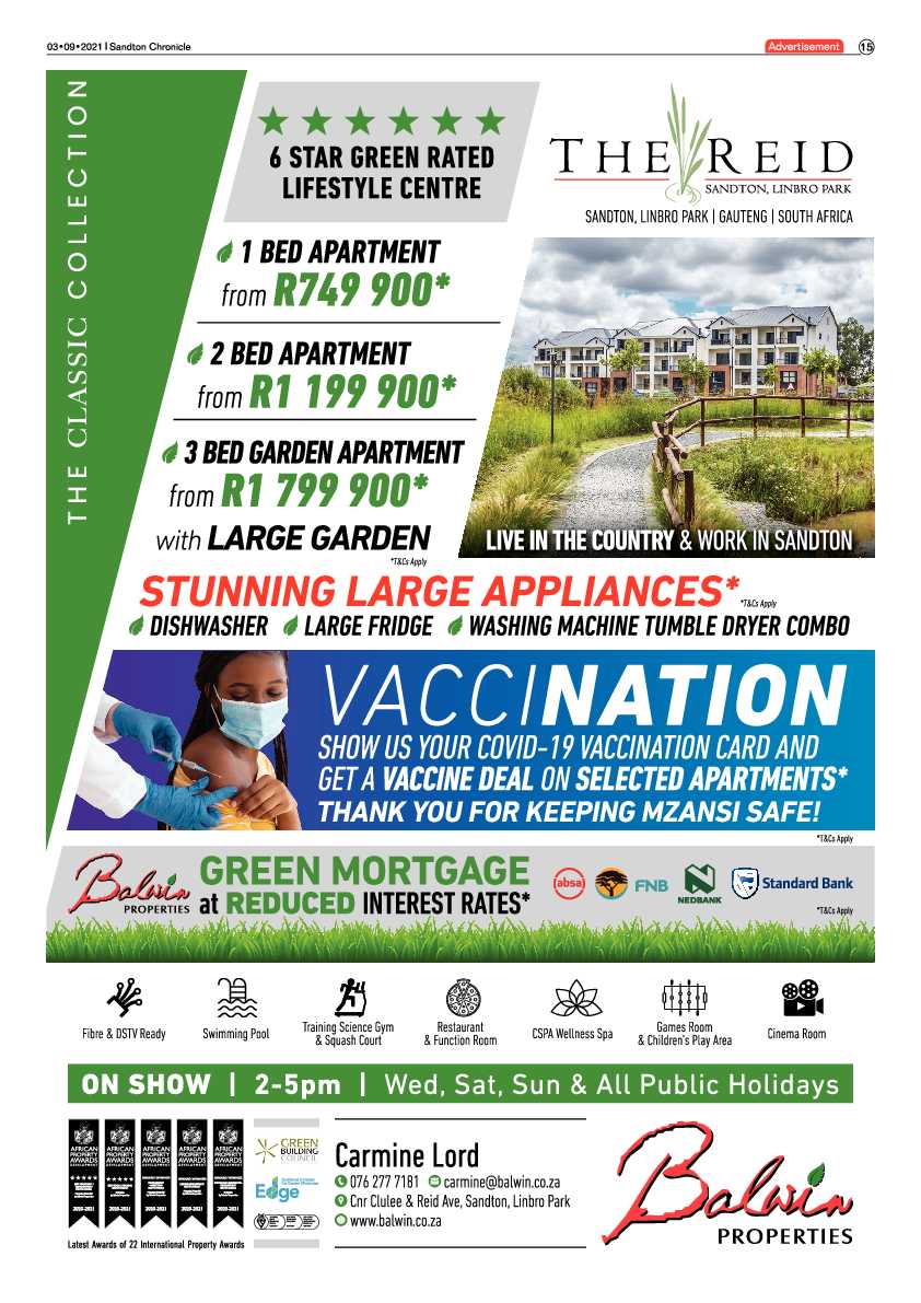 Sandton Chronicle 03 September 2021 page 17