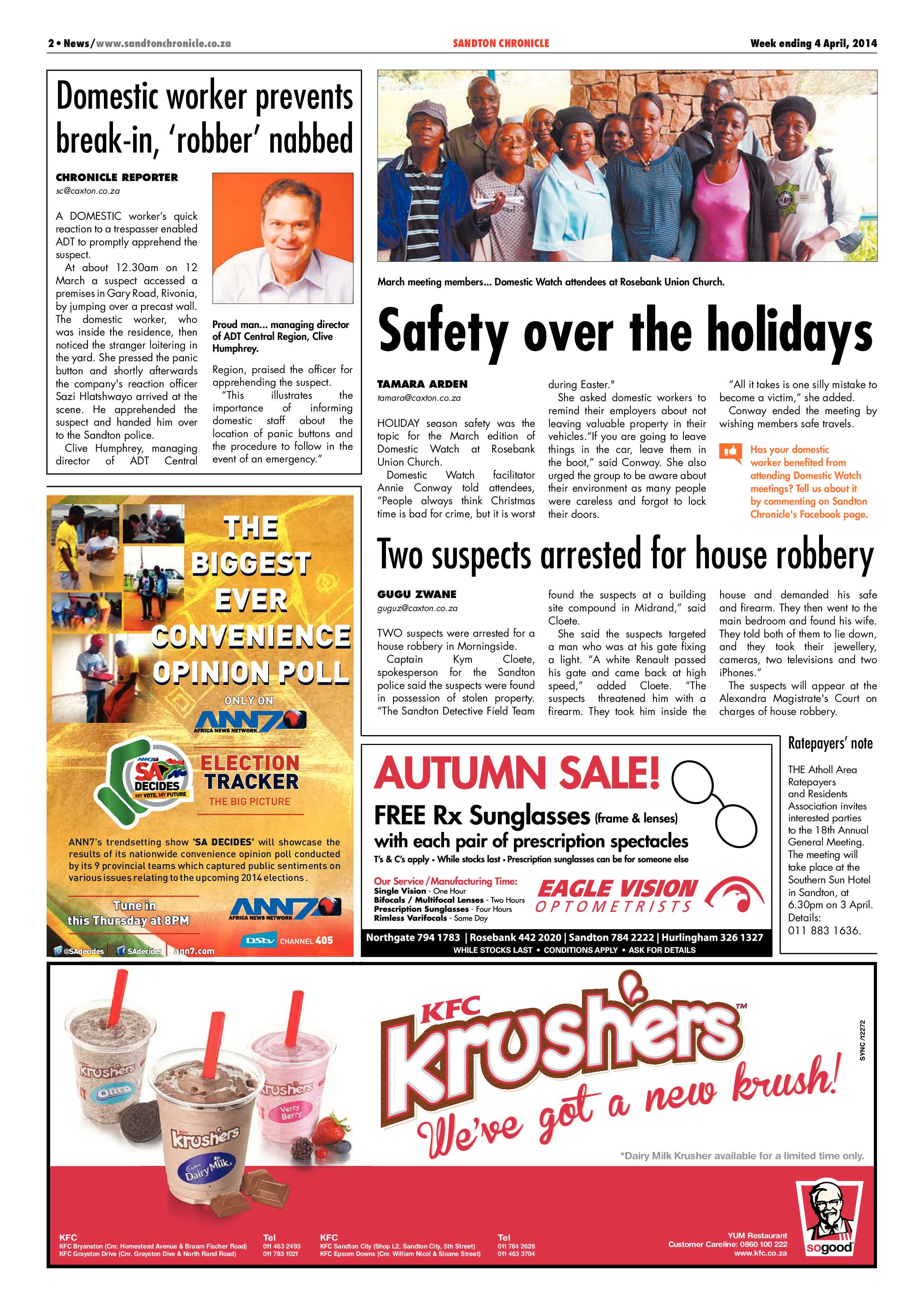 Sandton Chronicle 04 April 2014 page 2